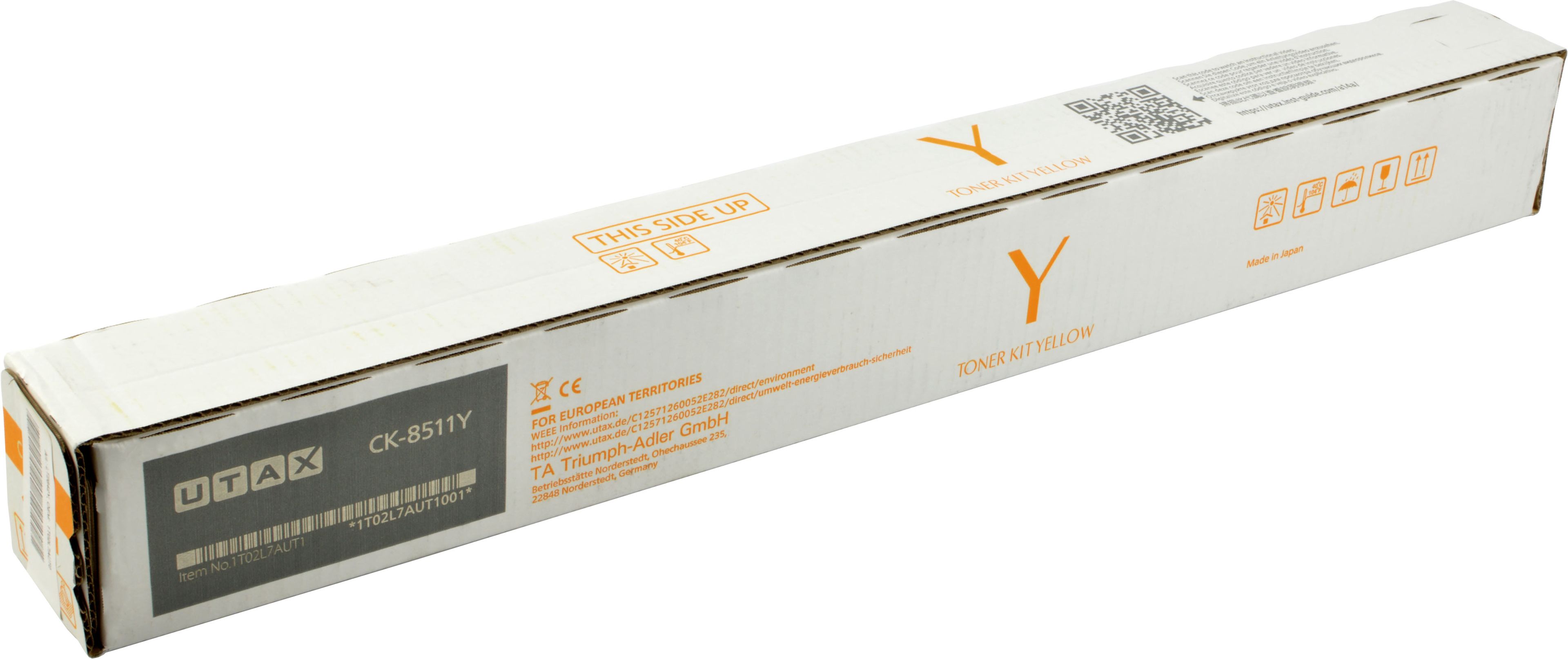 Utax Toner CK-8511Y 1T02L7AUT0 yellow