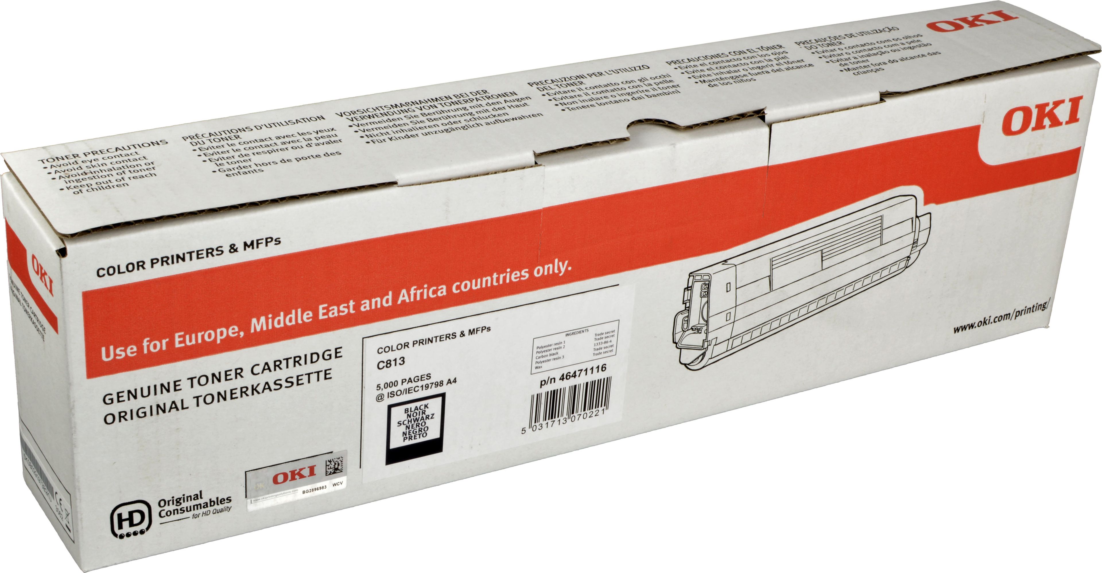 Oki Toner 46471116 schwarz