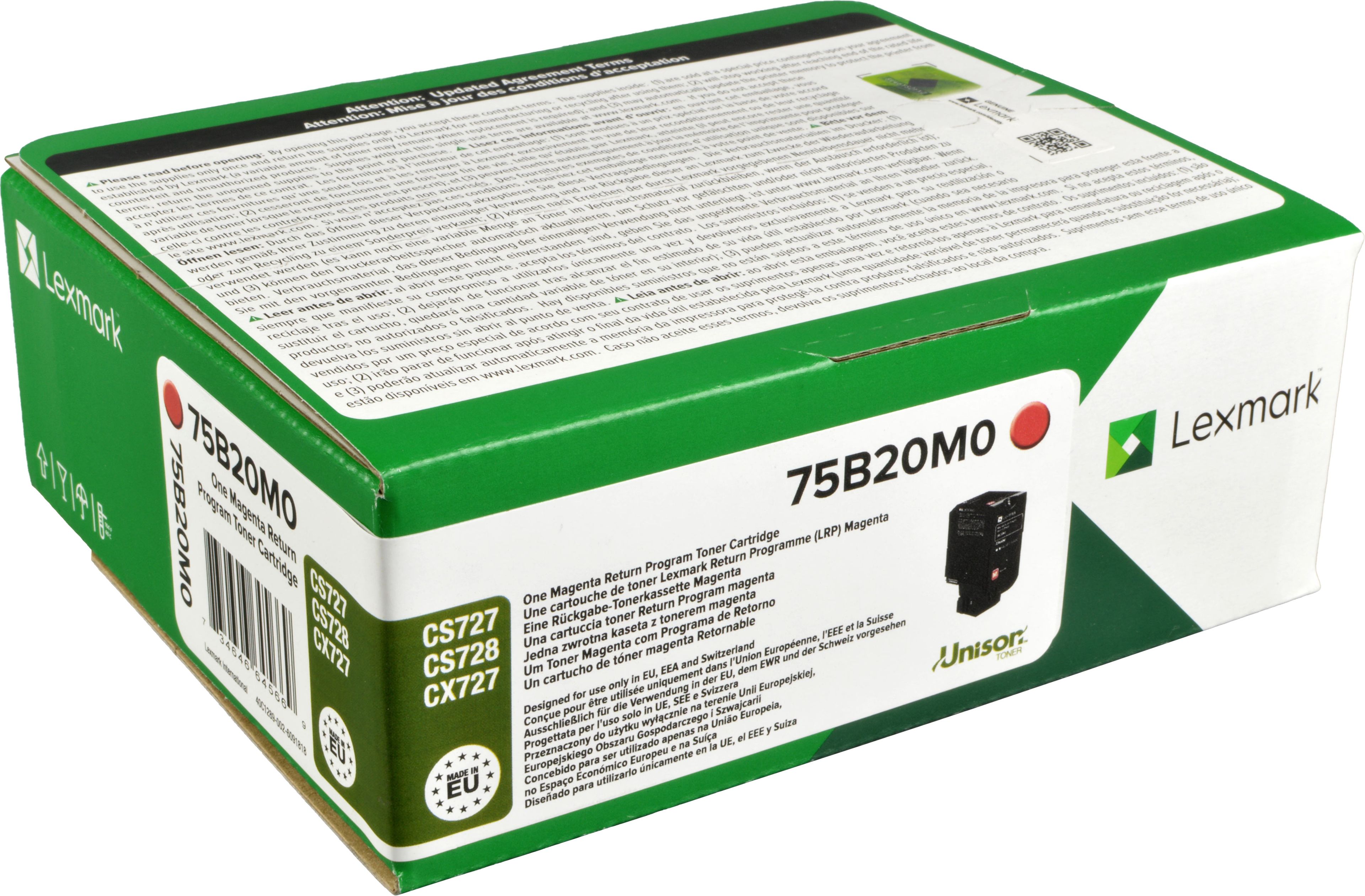 Lexmark Toner 75B20M0 magenta
