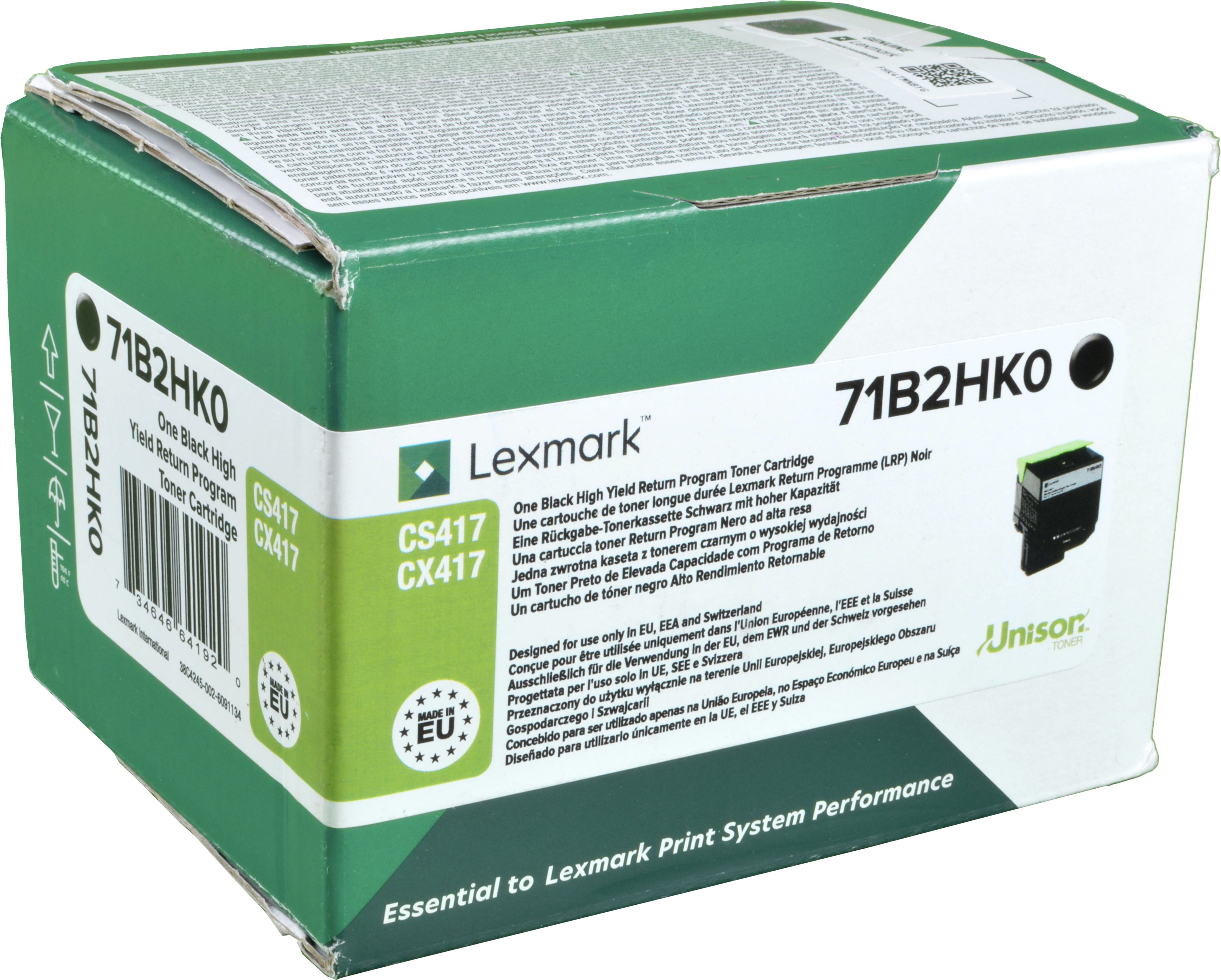 Lexmark Toner 71B2HK0 schwarz