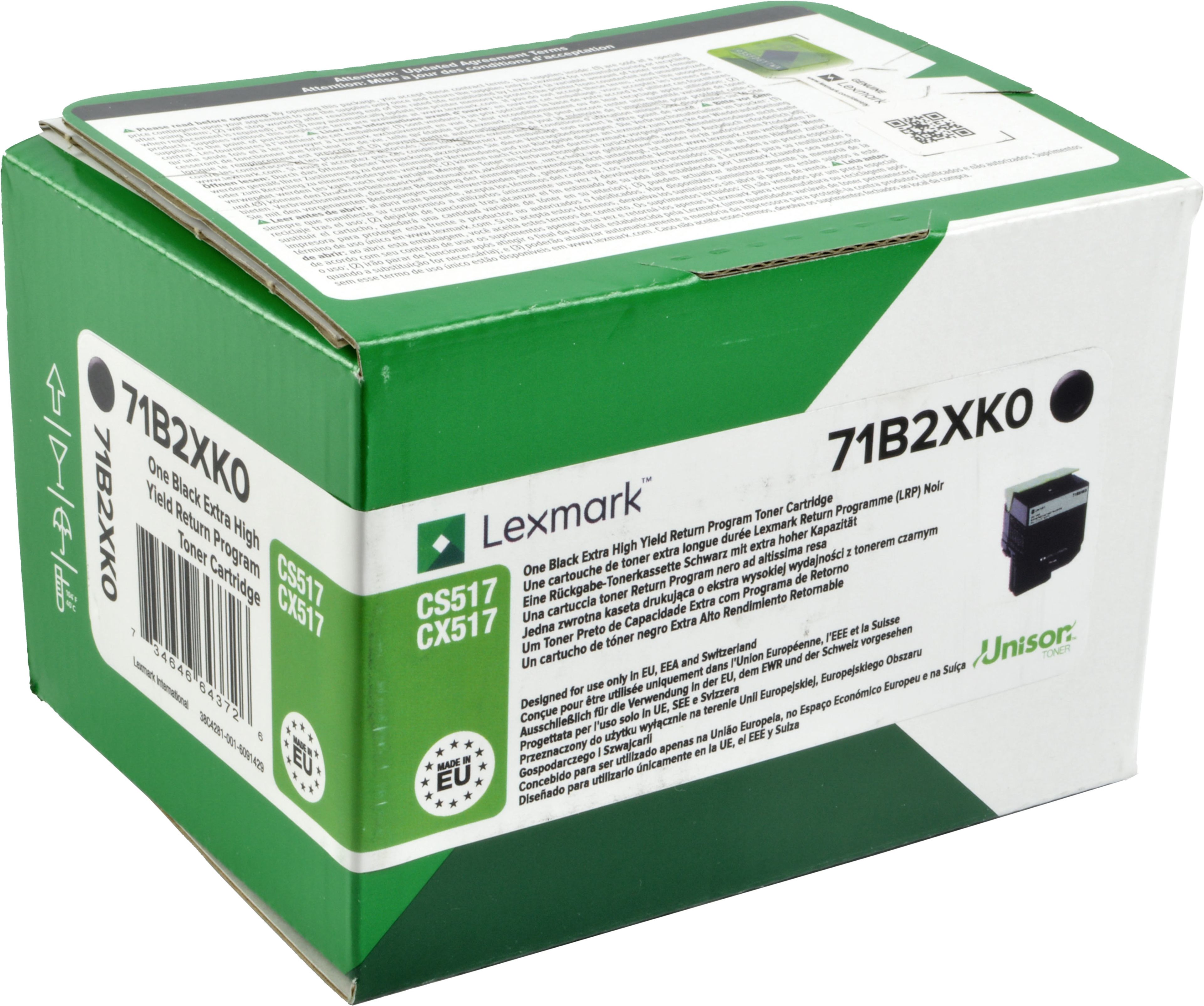 Lexmark Toner 71B2XK0 schwarz