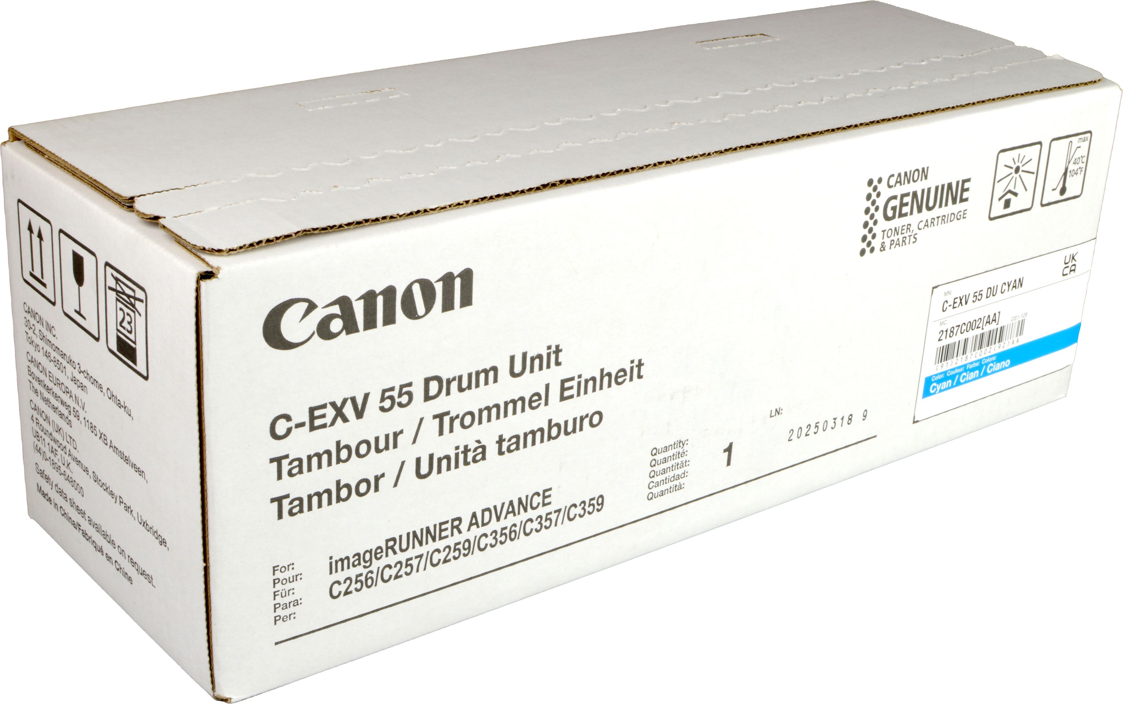 Canon Trommel 2187C002 C-EXV55 cyan