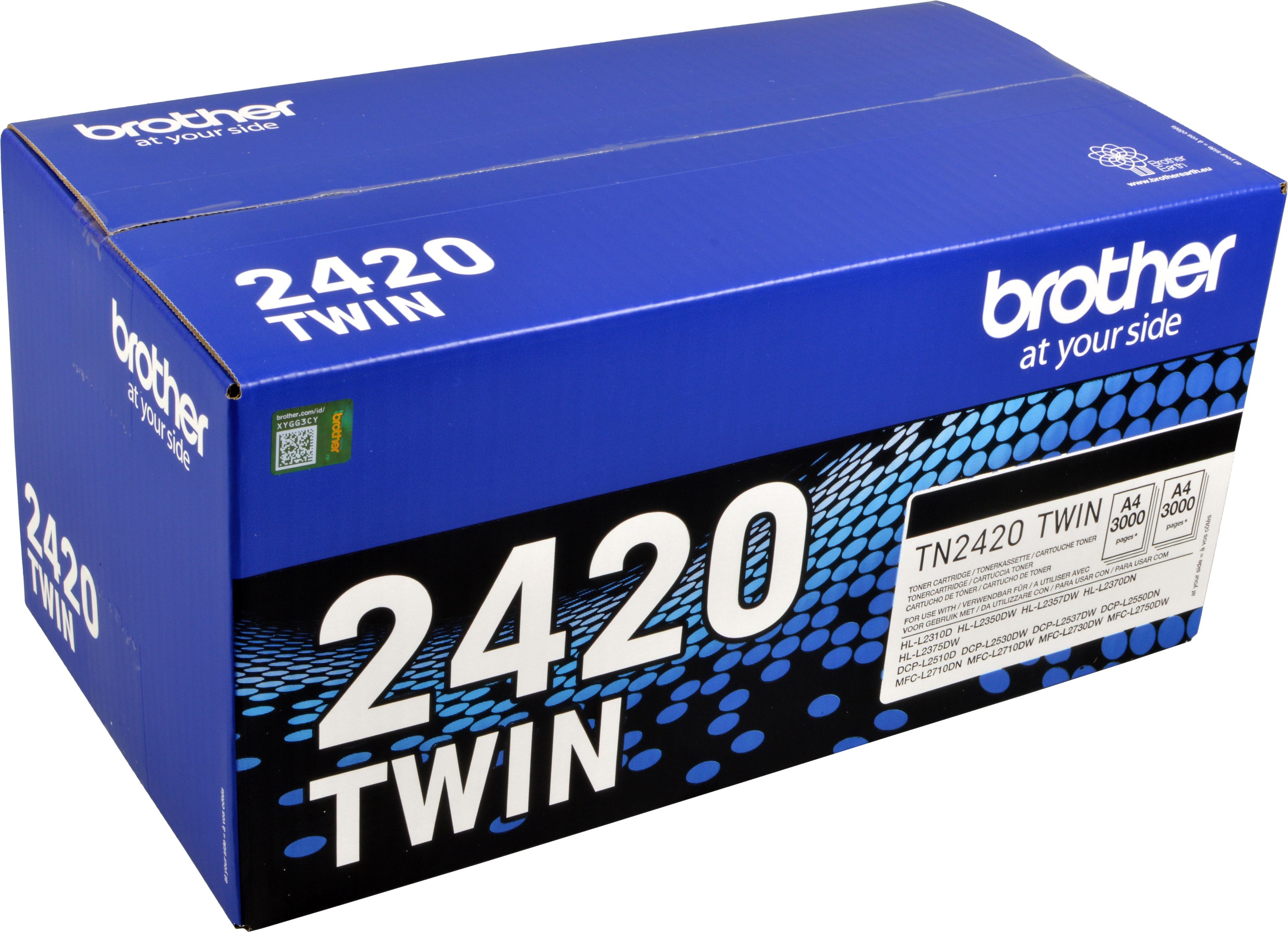 2 Brother Toner TN-2420TWIN Doppelpack schwarz
