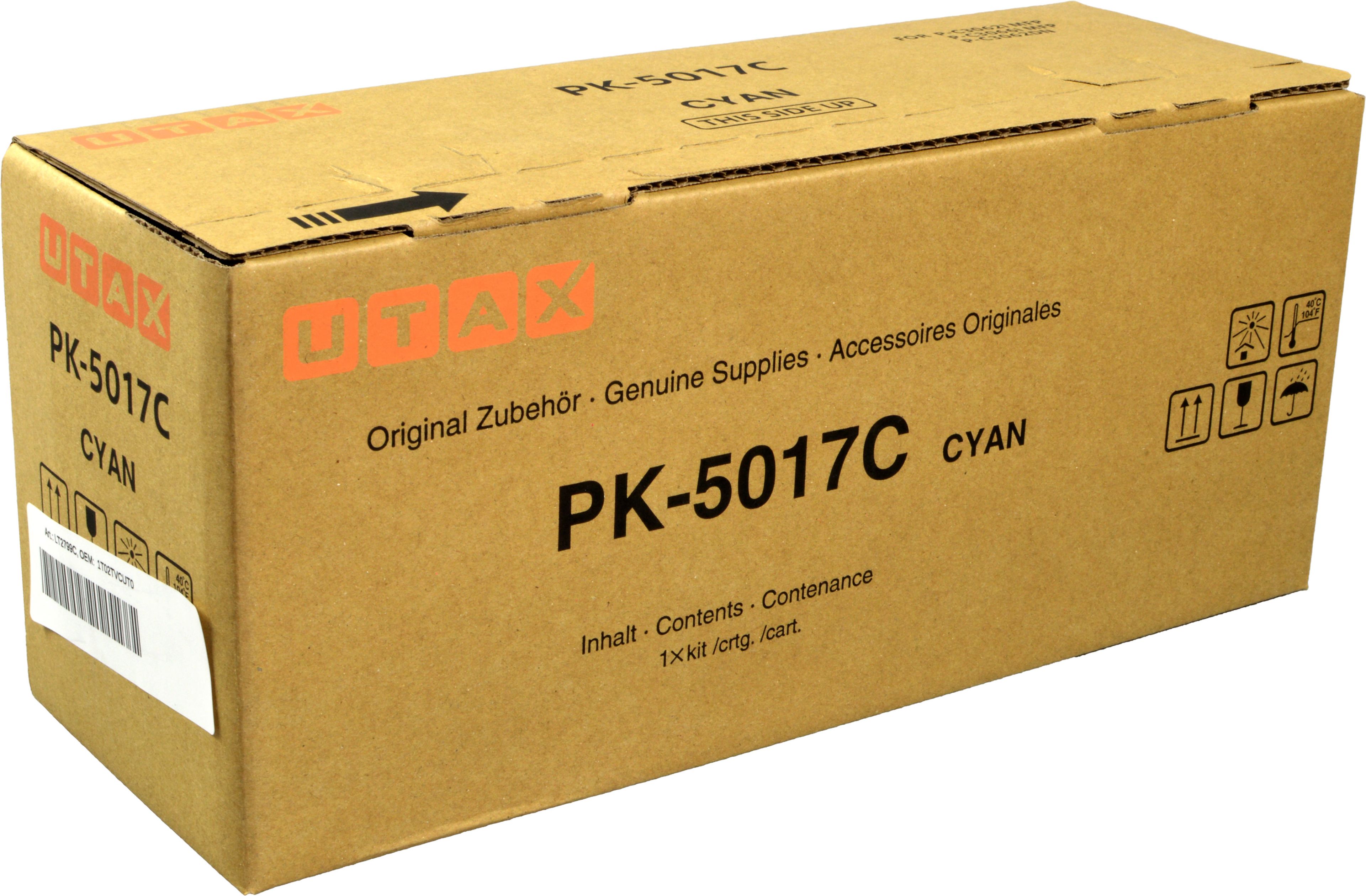 Utax Toner PK-5017C 1T02TVCUT0 cyan