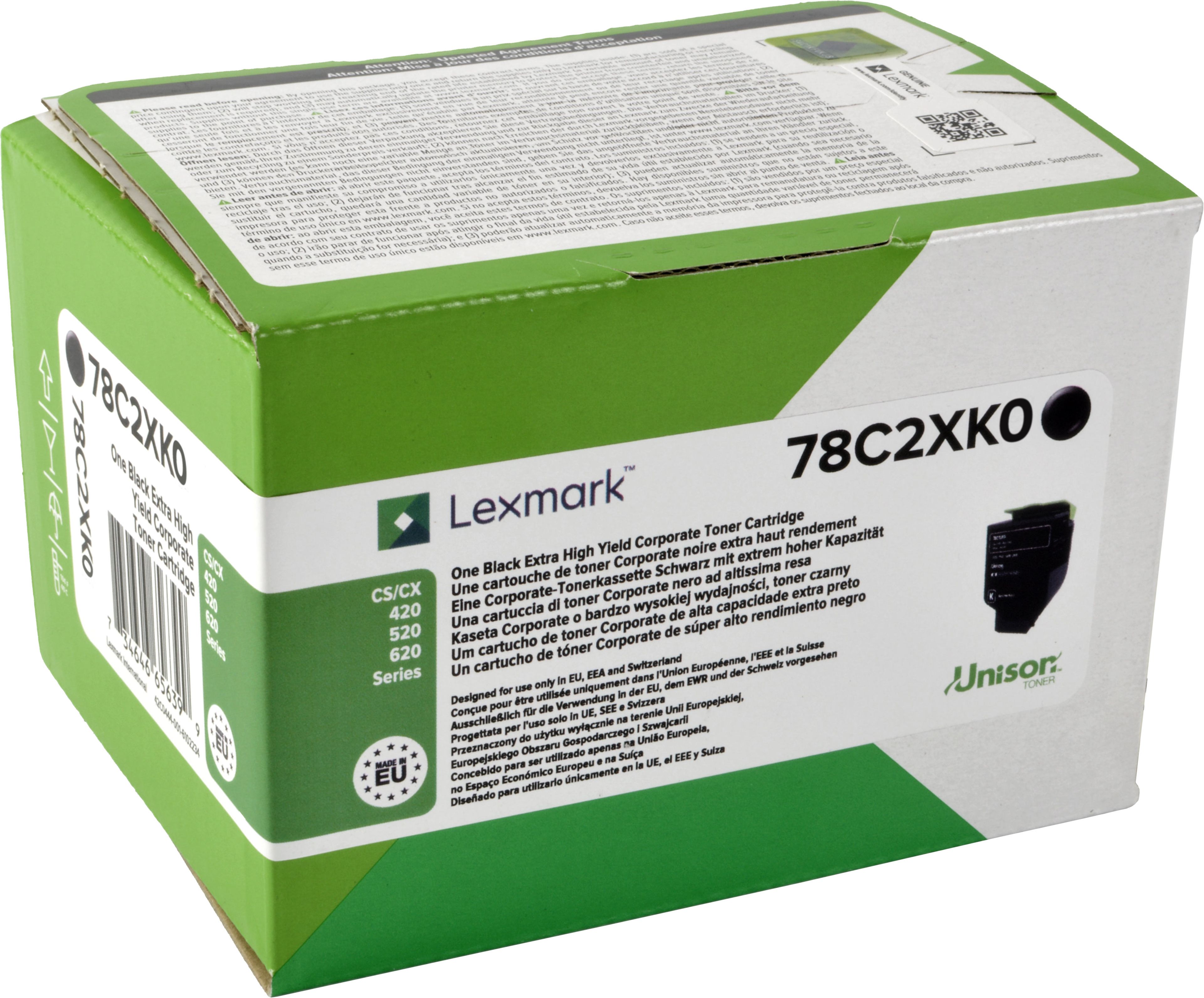 Lexmark Toner 78C2XK0 schwarz