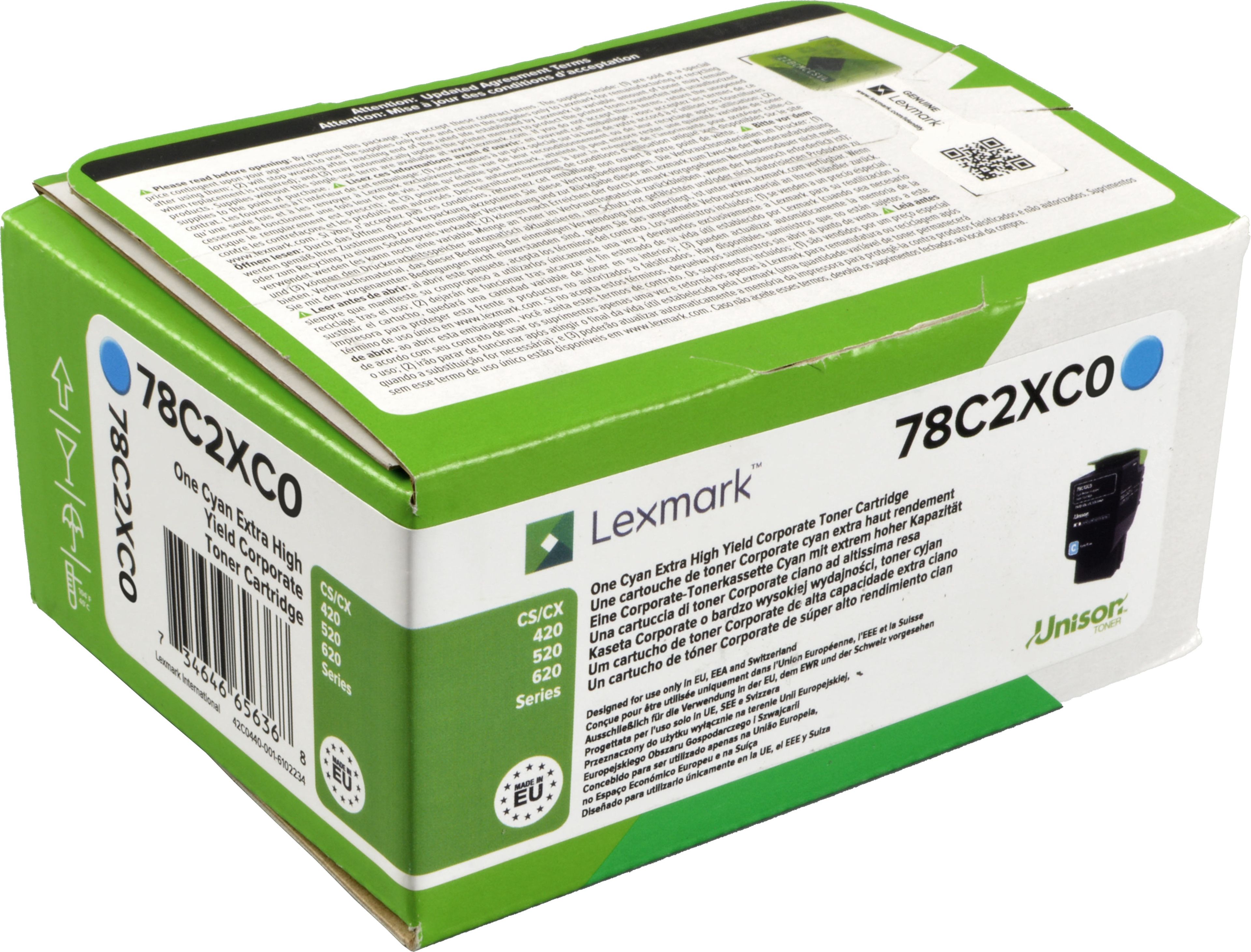 Lexmark Toner 78C2XC0 cyan