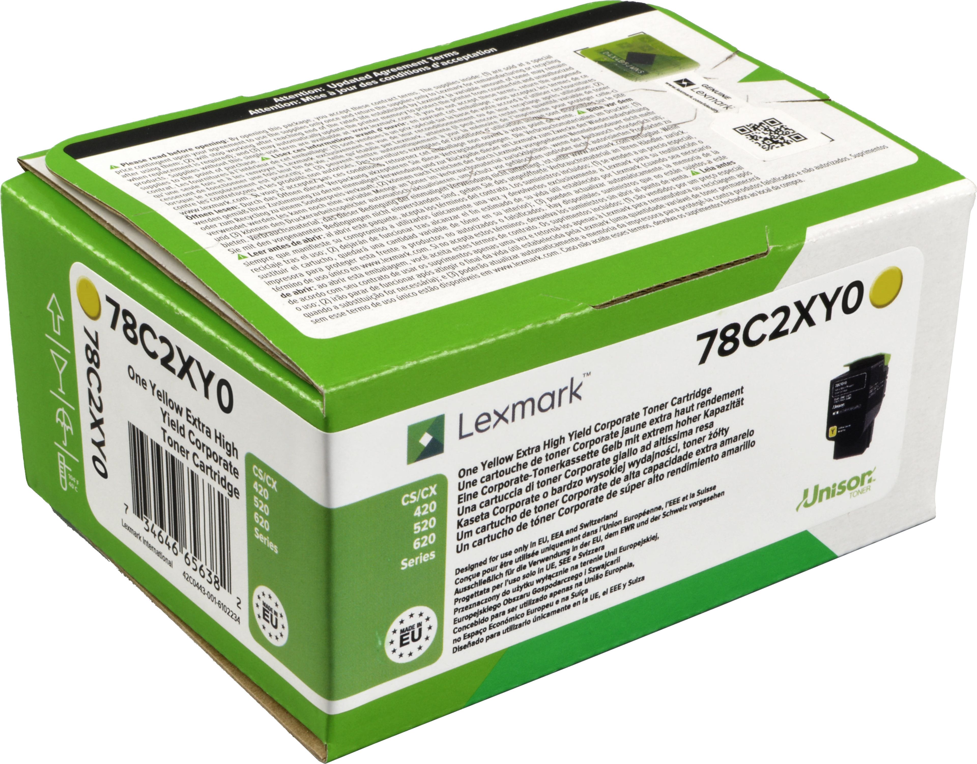 Lexmark Toner 78C2XY0 yellow