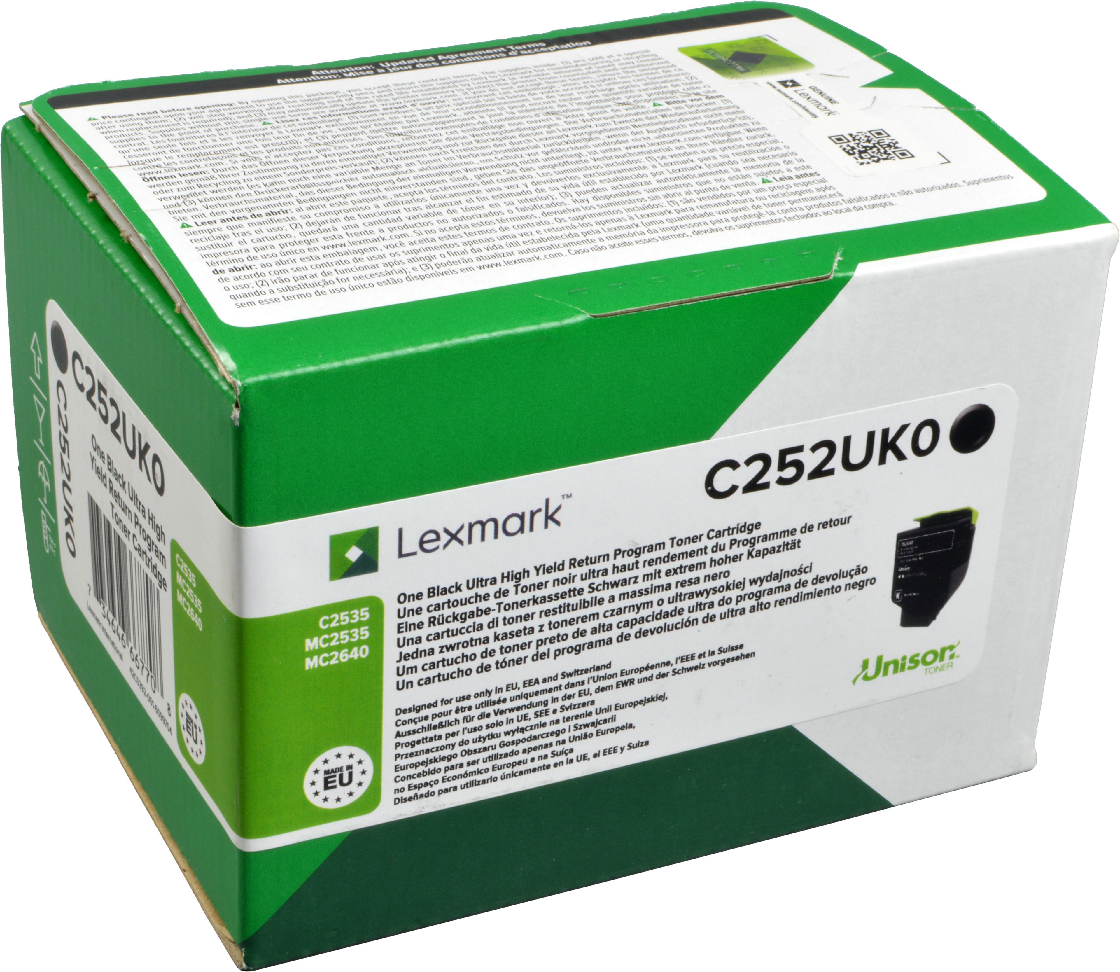 Lexmark Toner C252UK0 schwarz