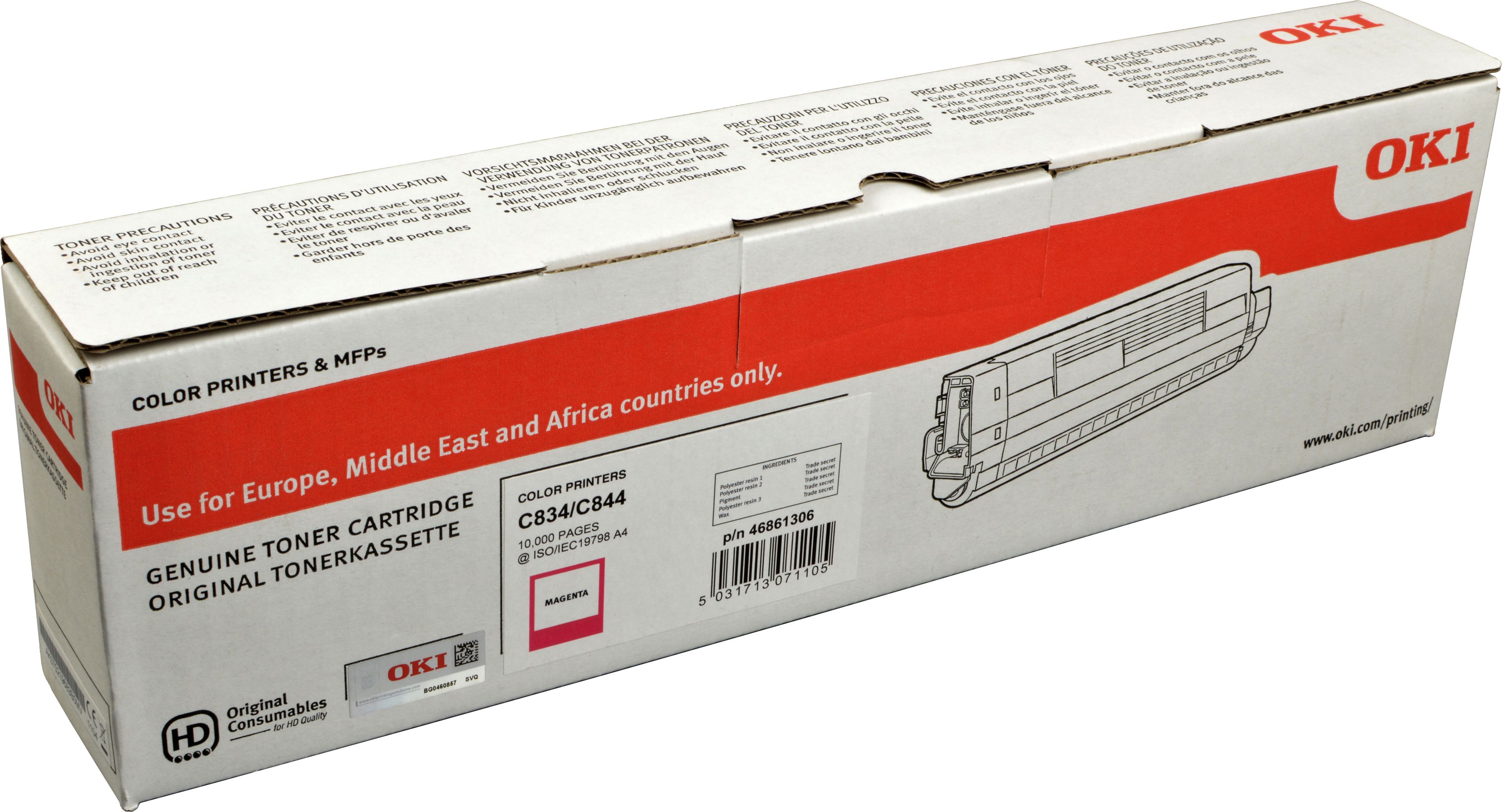 Oki Toner 46861306 magenta
