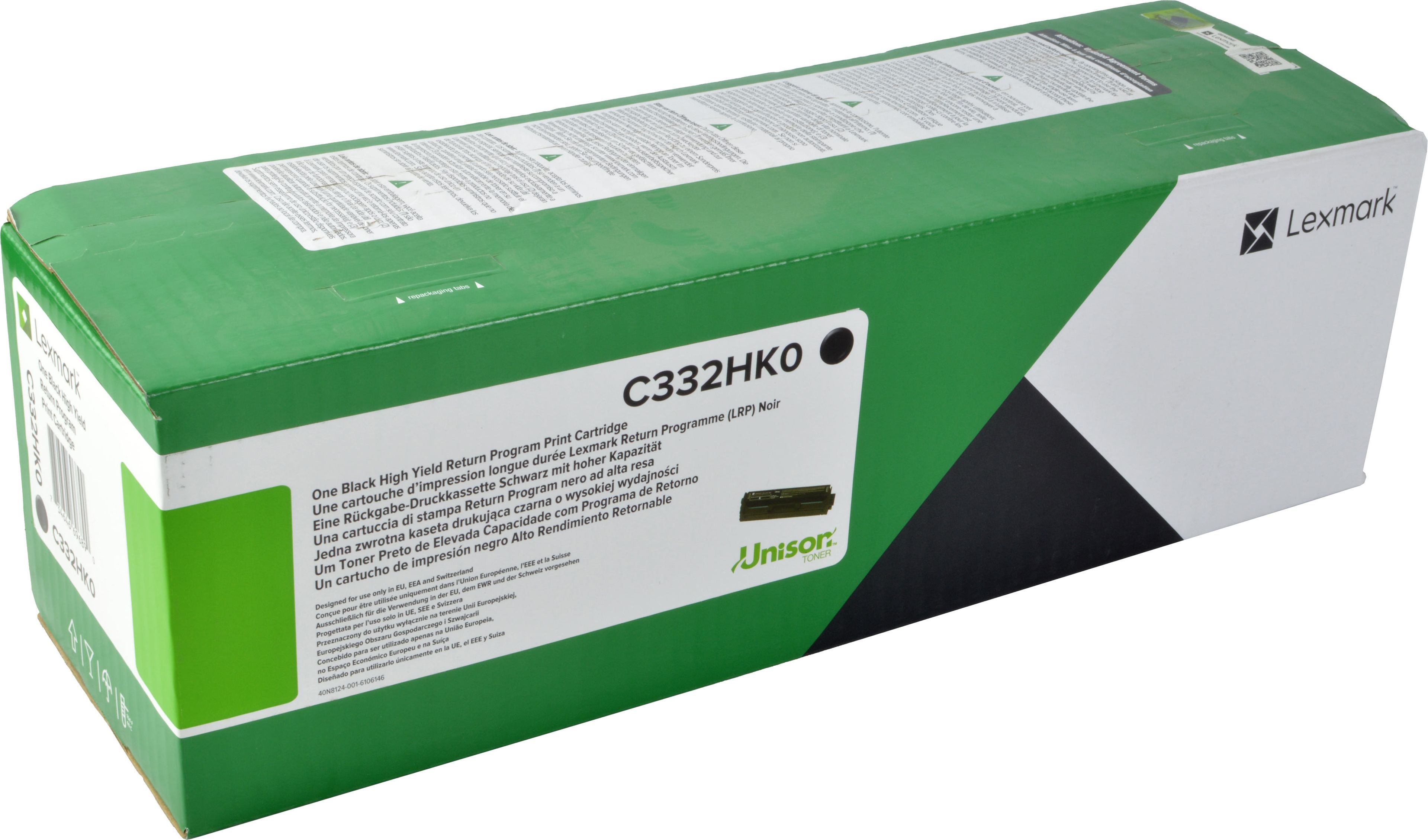 Lexmark Toner C332HK0 schwarz