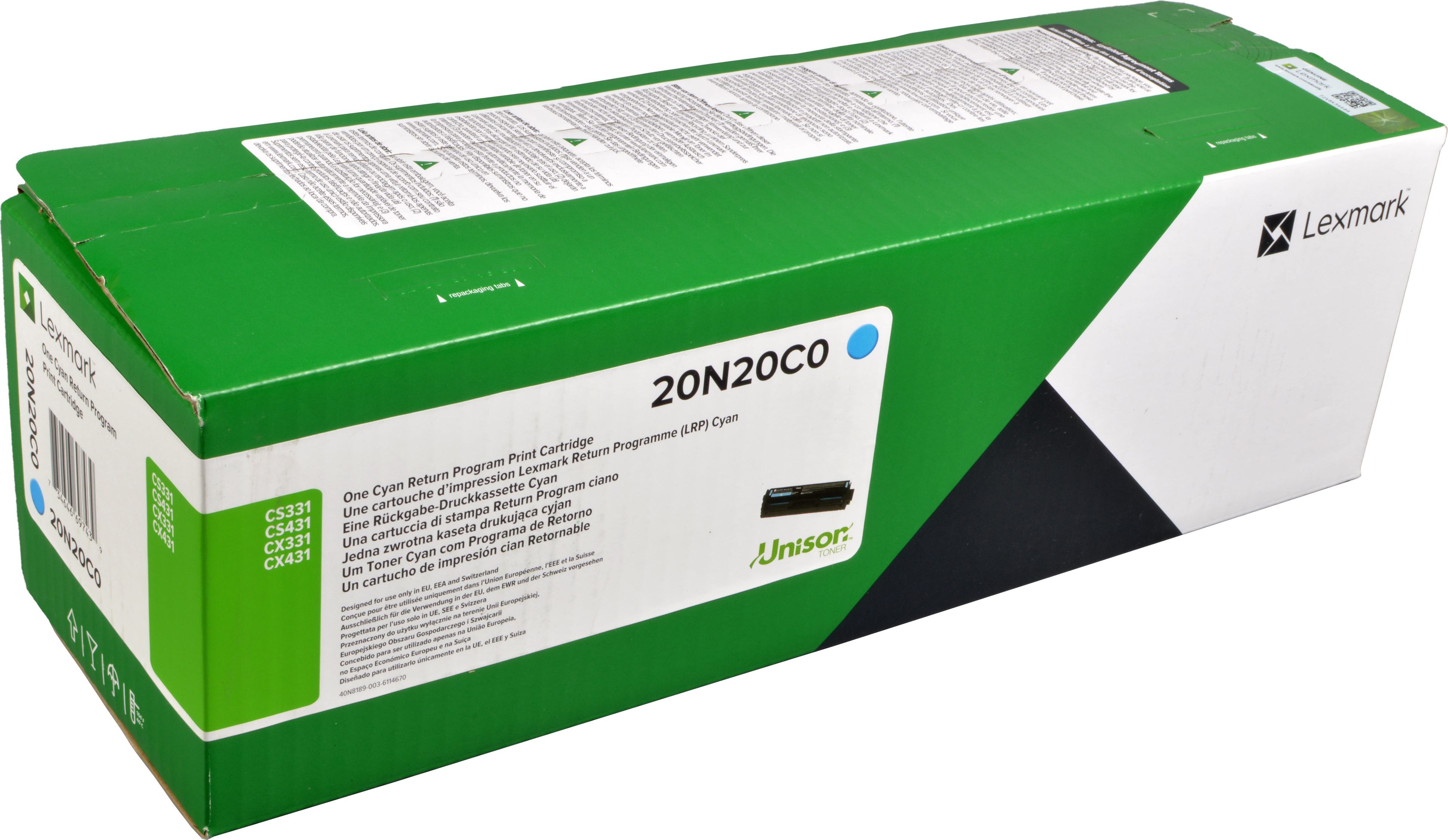 Lexmark Toner 20N20C0 cyan
