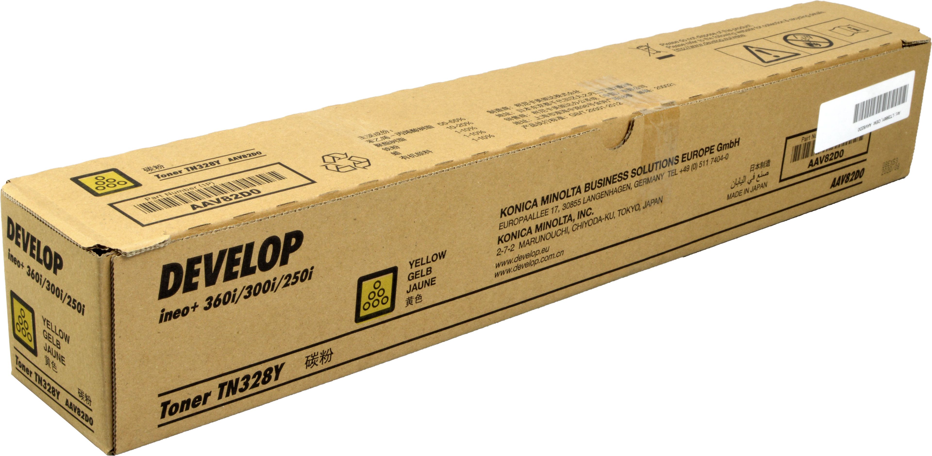 Develop Toner TN-328Y AAV82D0 yellow