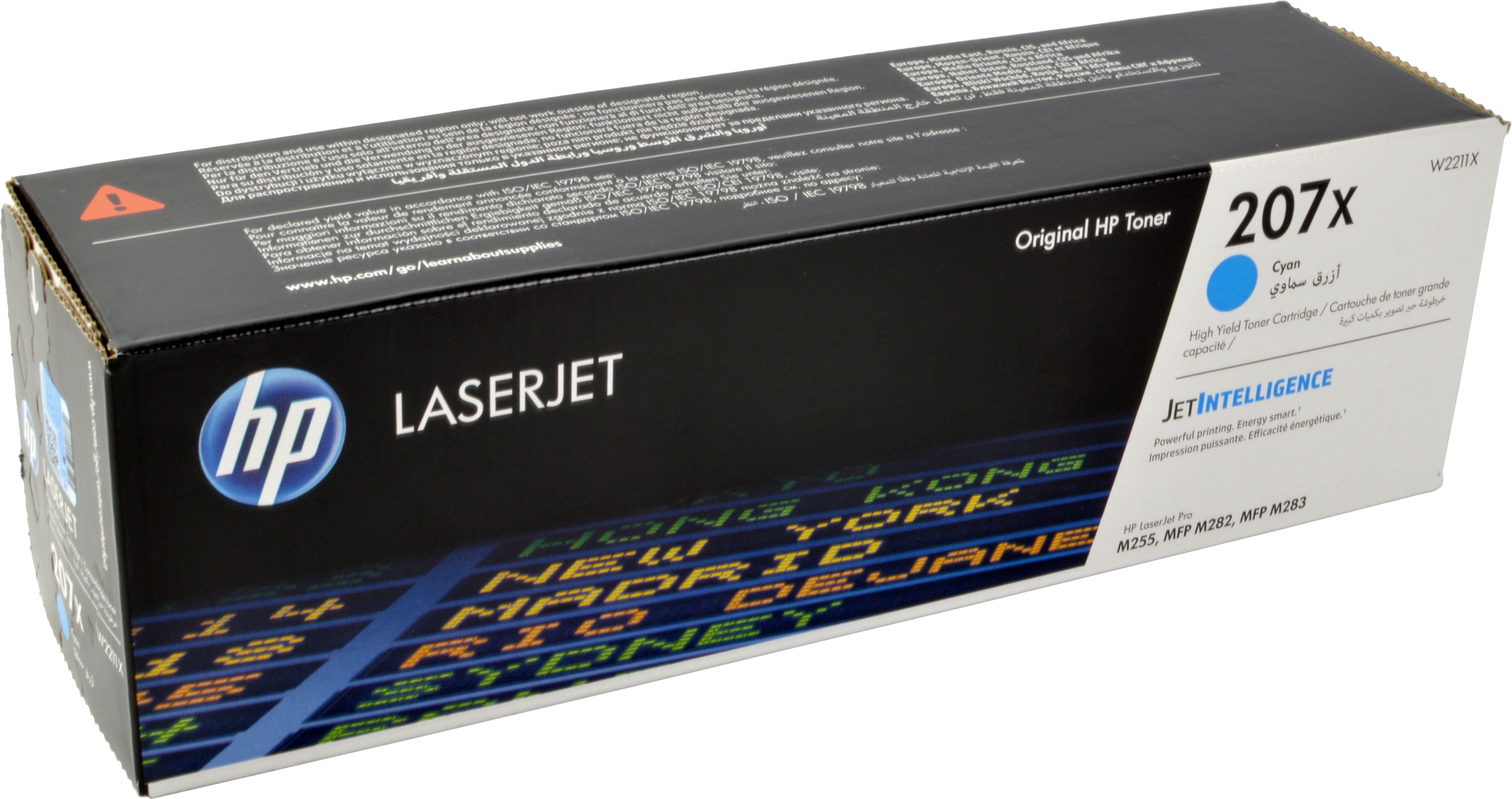 HP Toner W2211X 207X cyan