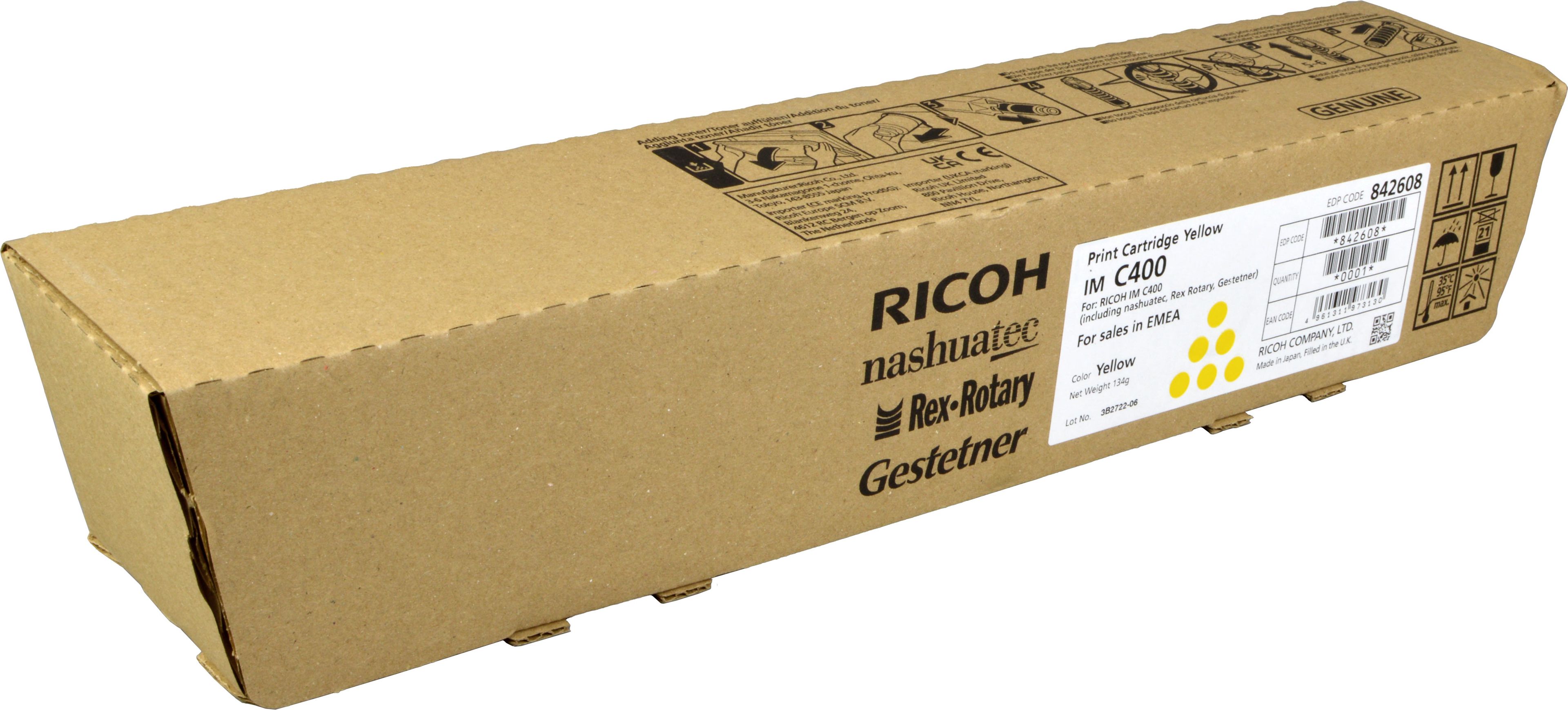 Ricoh Toner 842377 IMC400 yellow OEM