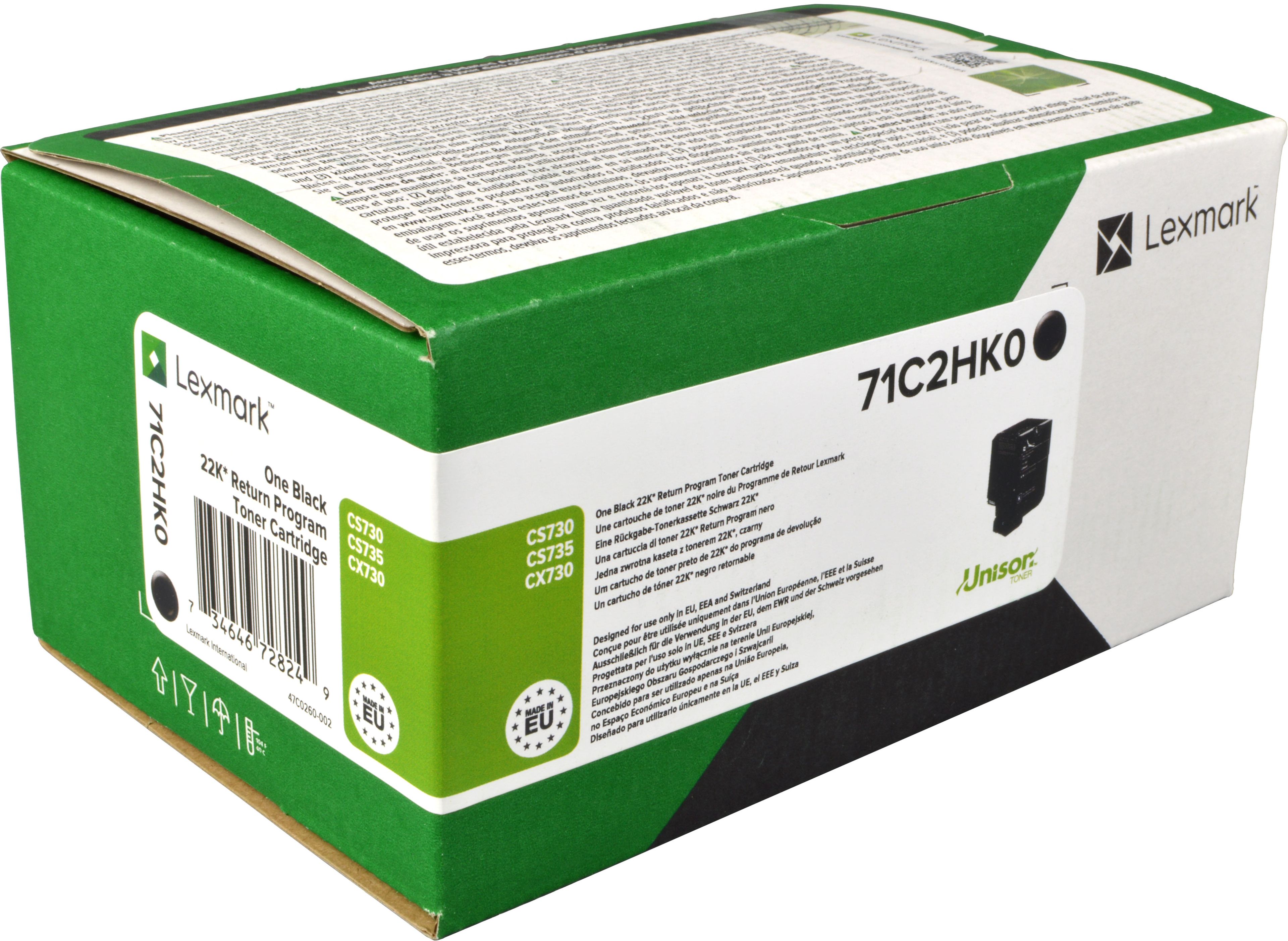 Lexmark Toner 71C2HK0 schwarz