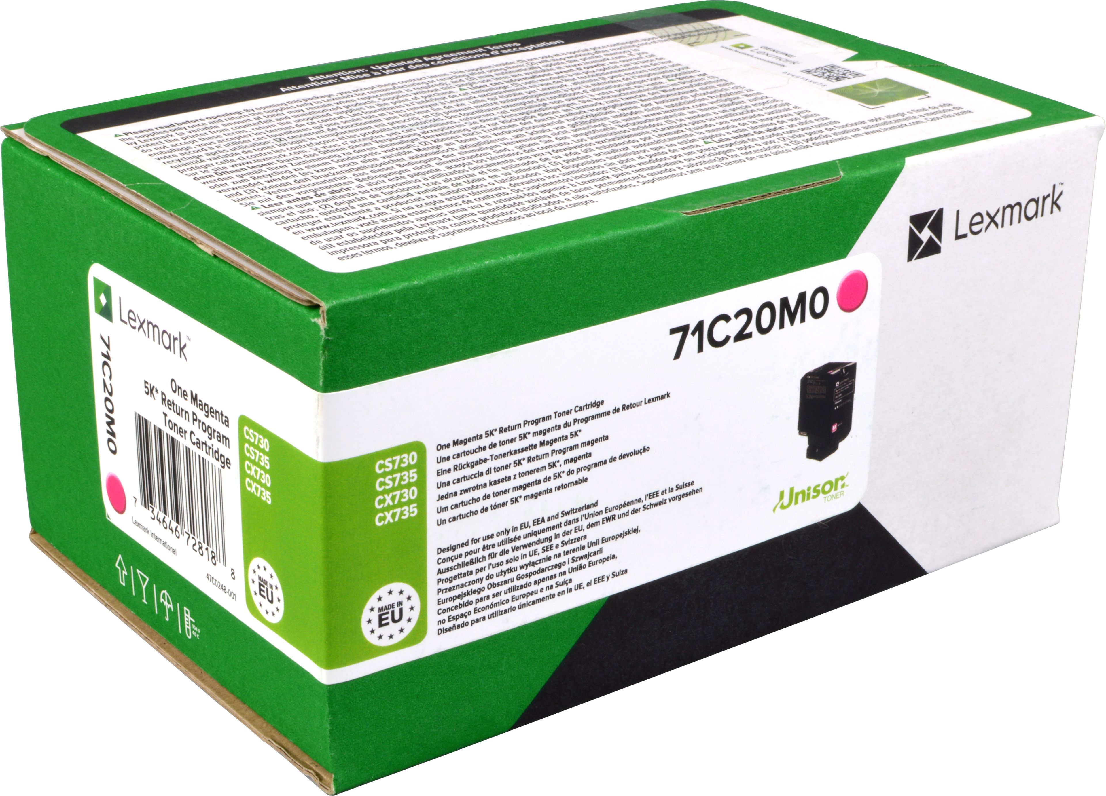 Lexmark Toner 71C20M0 magenta