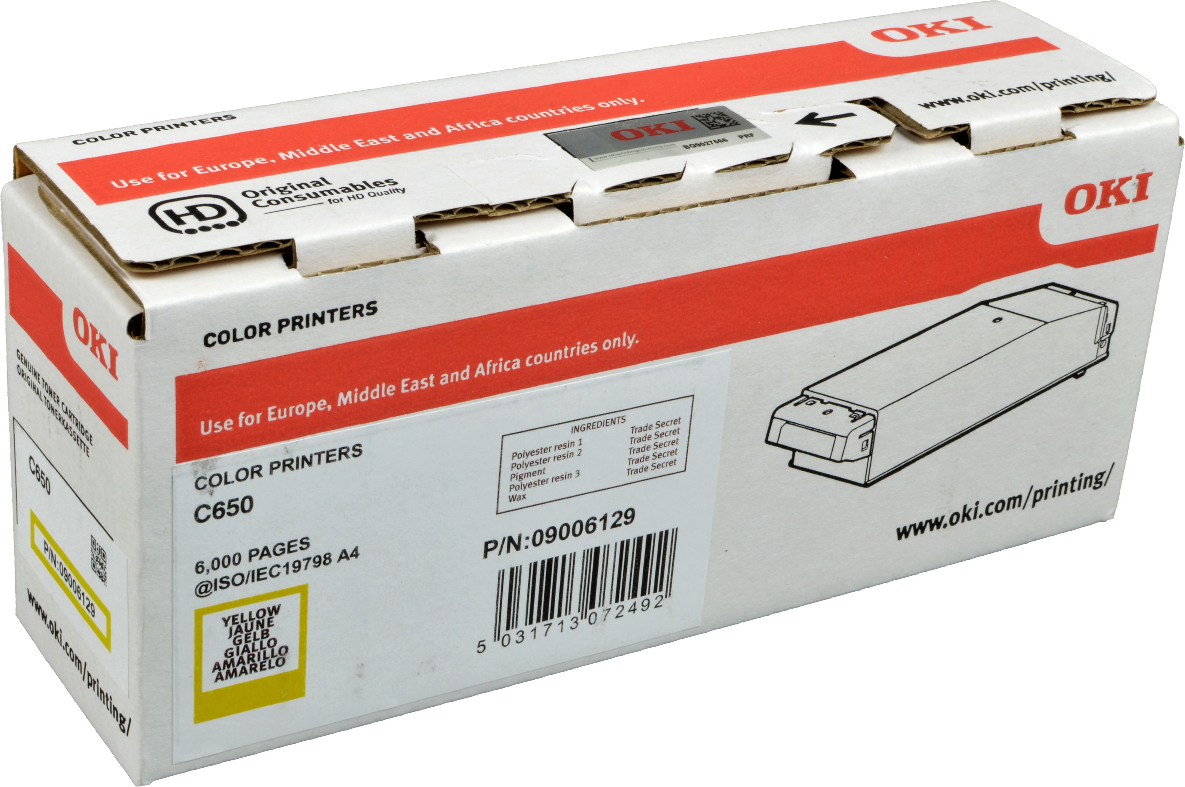 Oki Toner 09006129 yellow