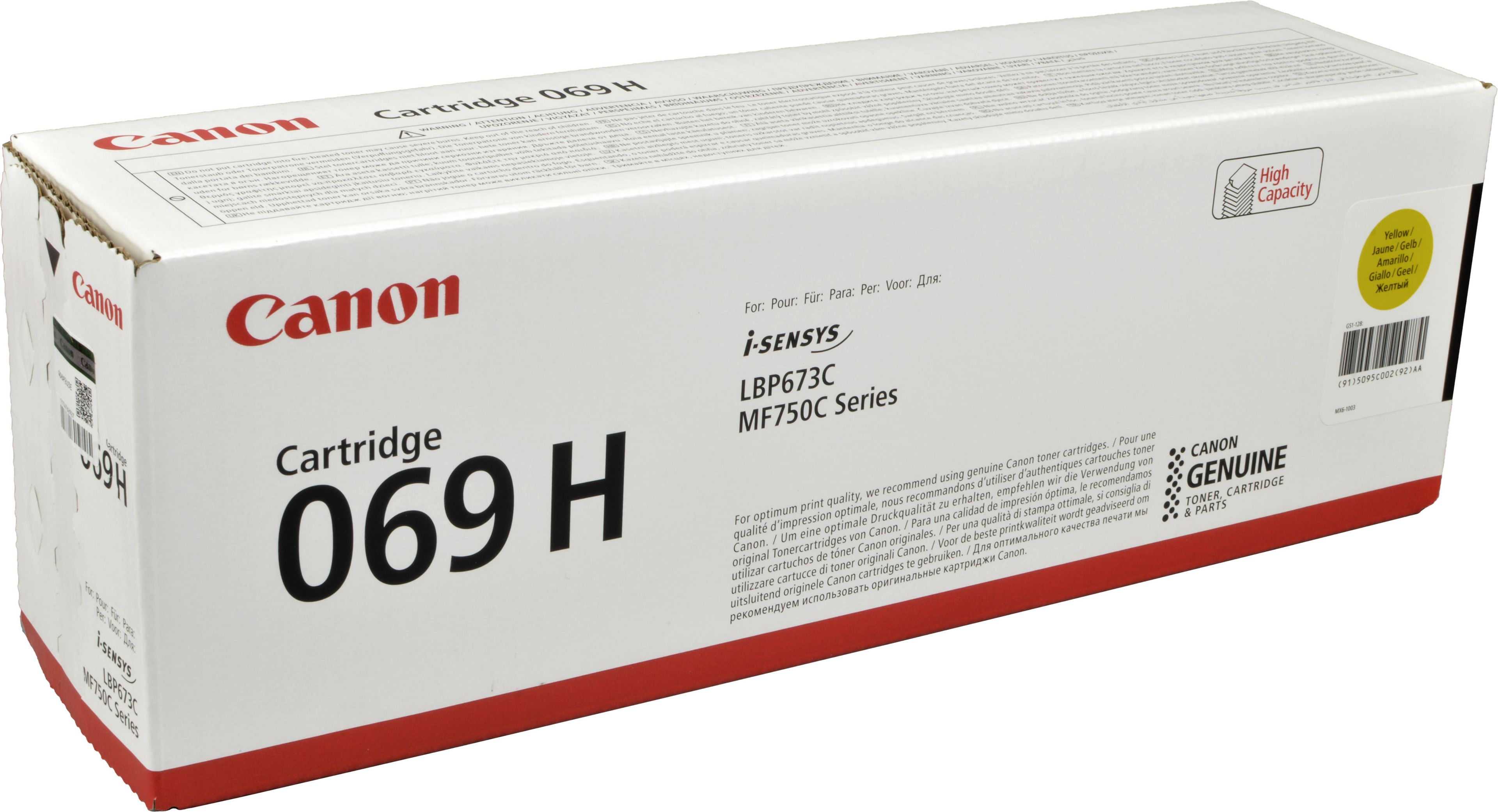 Canon Toner 5095C002 069H yellow