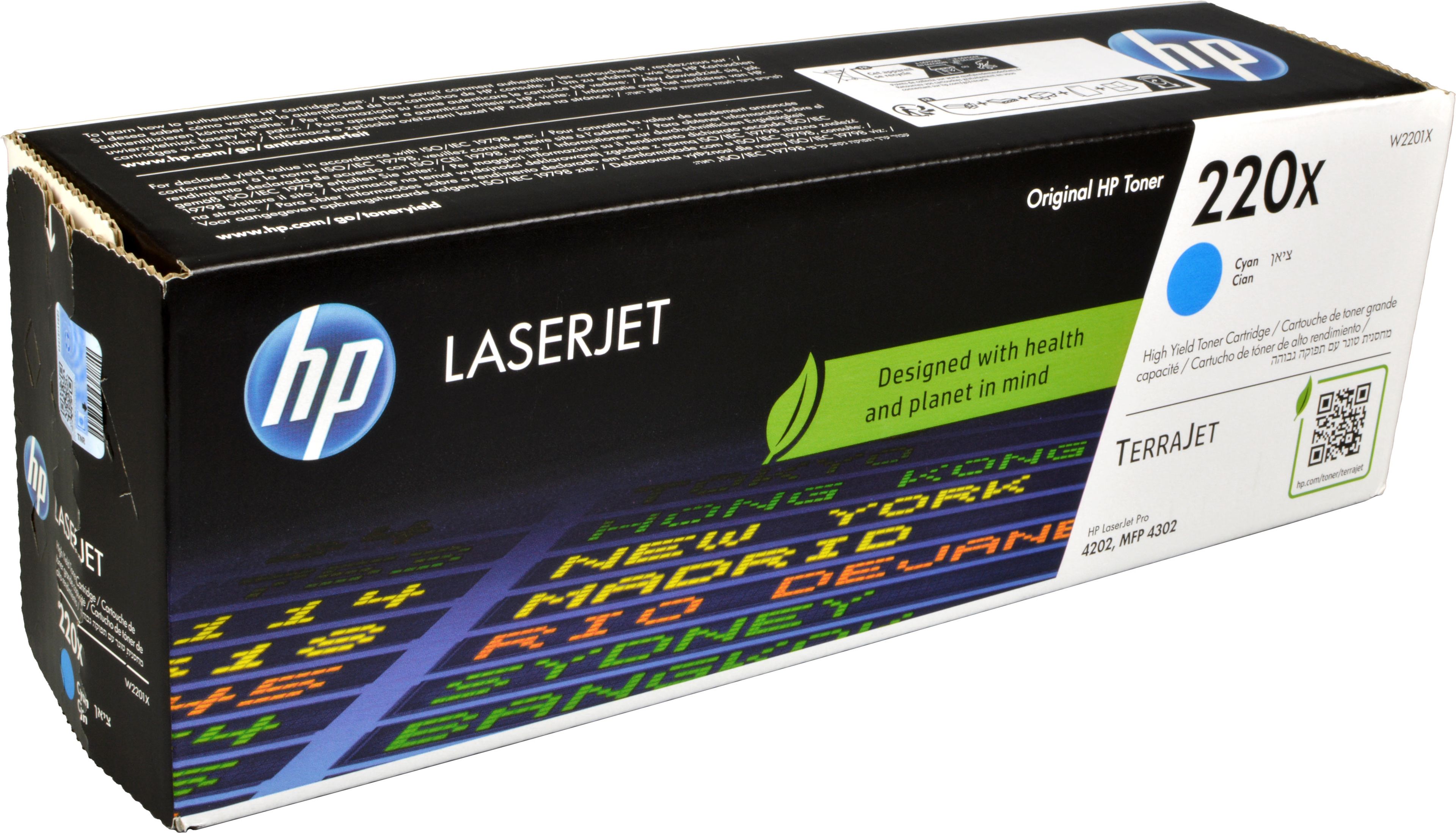 HP Toner W2201X 220X cyan
