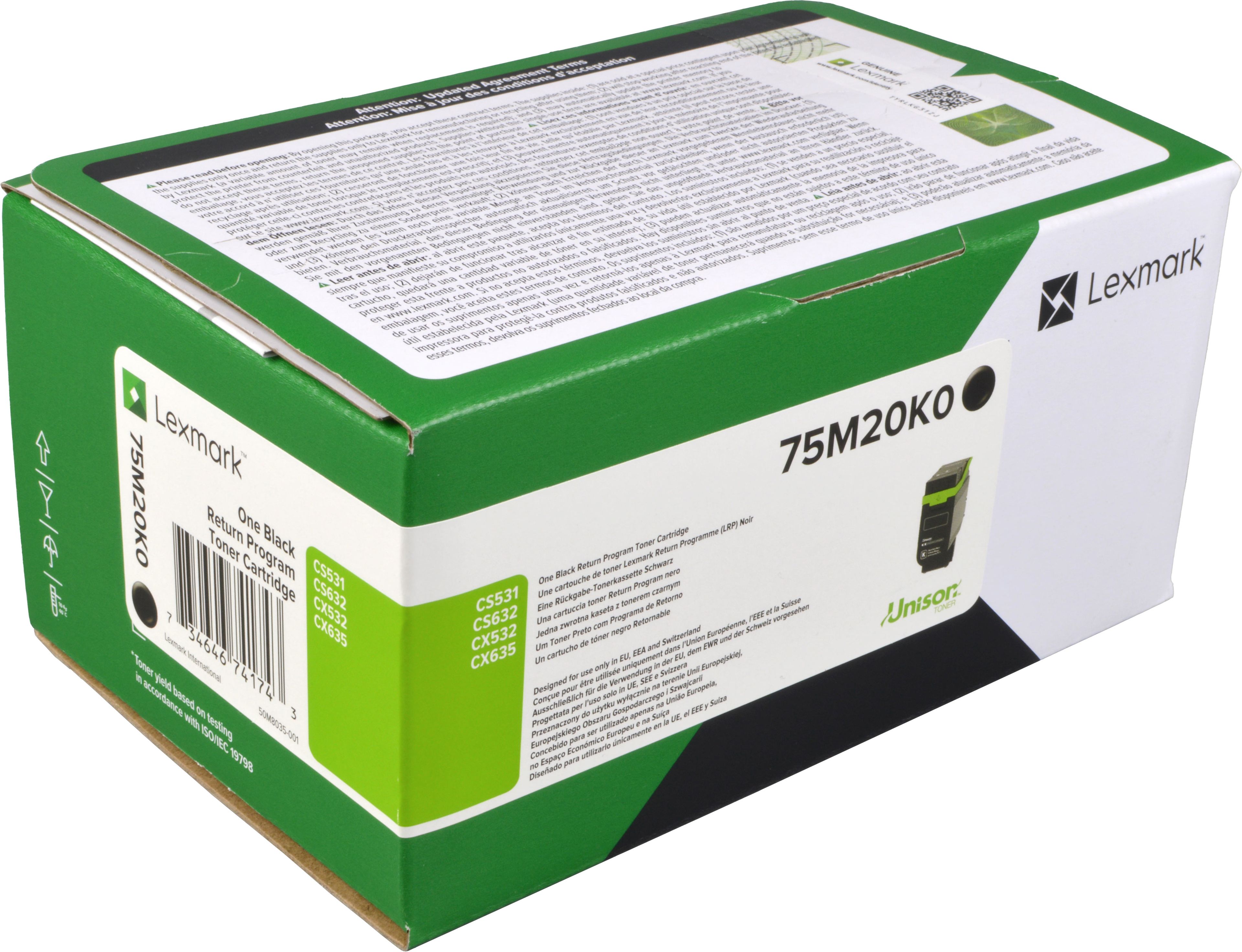 Lexmark Toner 75M20K0 schwarz