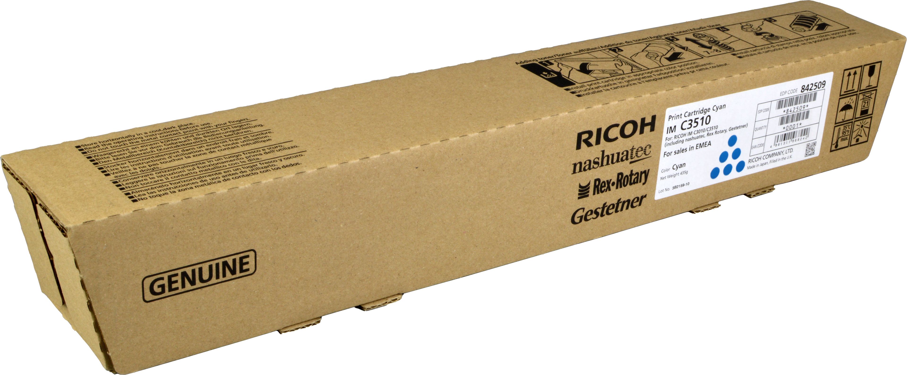 Ricoh Toner 842509 IMC3510 cyan OEM