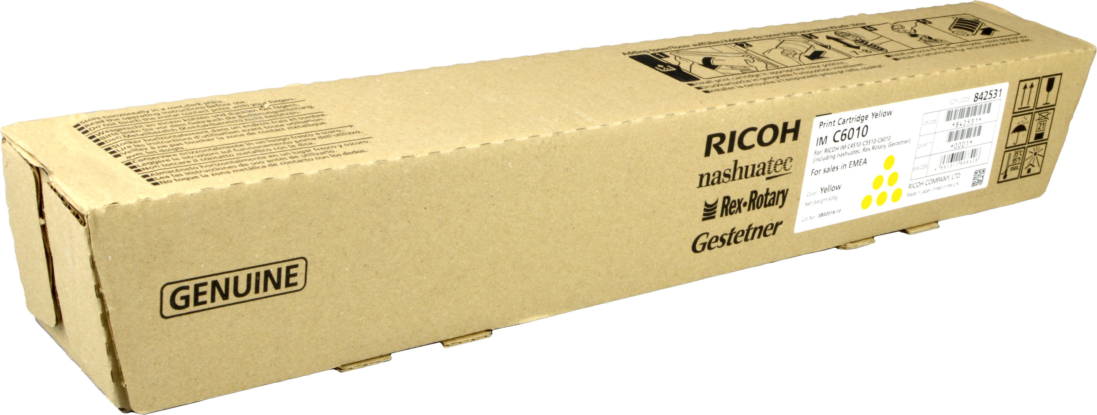 Ricoh Toner 842531 IMC6010 yellow OEM