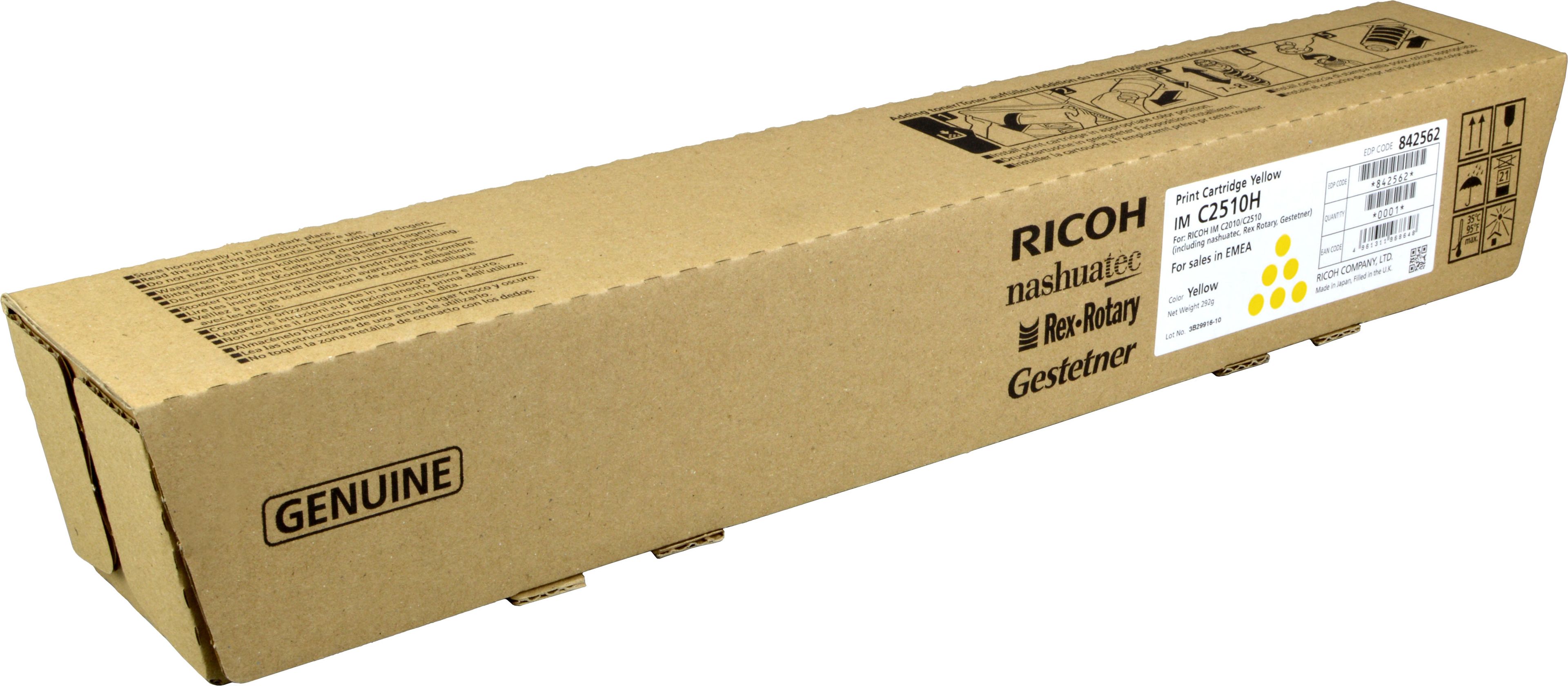 Ricoh Toner 842562 IMC2510H yellow OEM