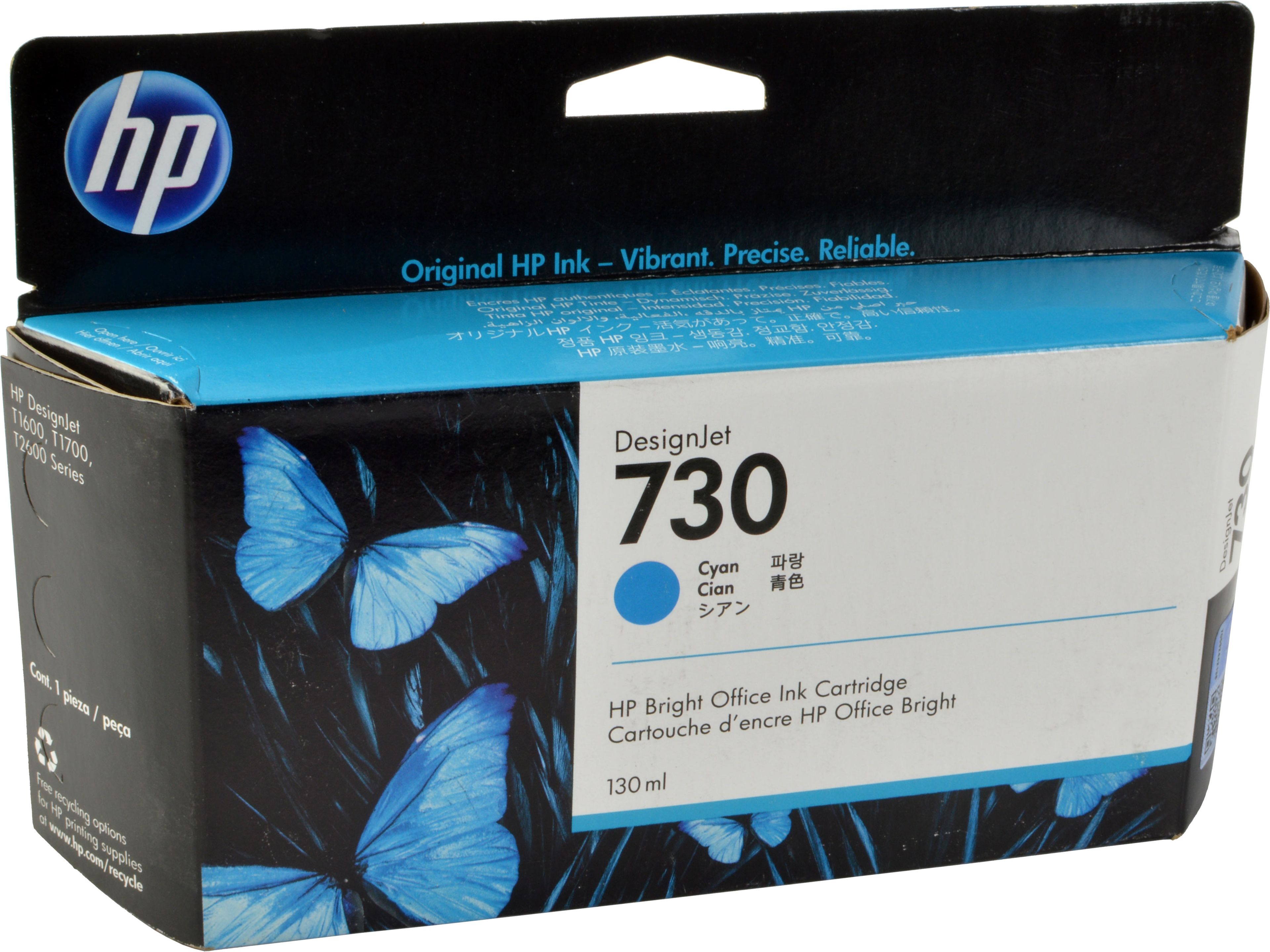 HP Tinte P2V62A 730 cyan