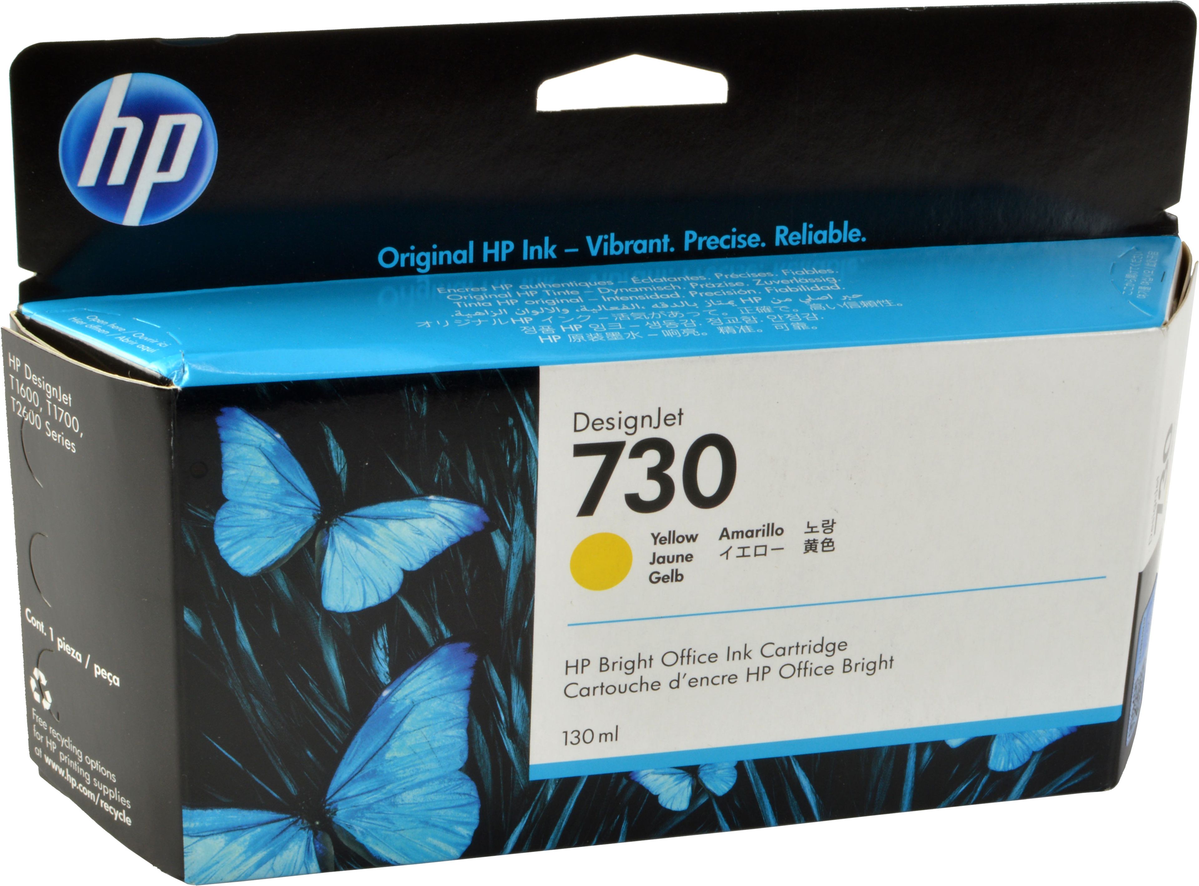 HP Tinte P2V64A 730 yellow