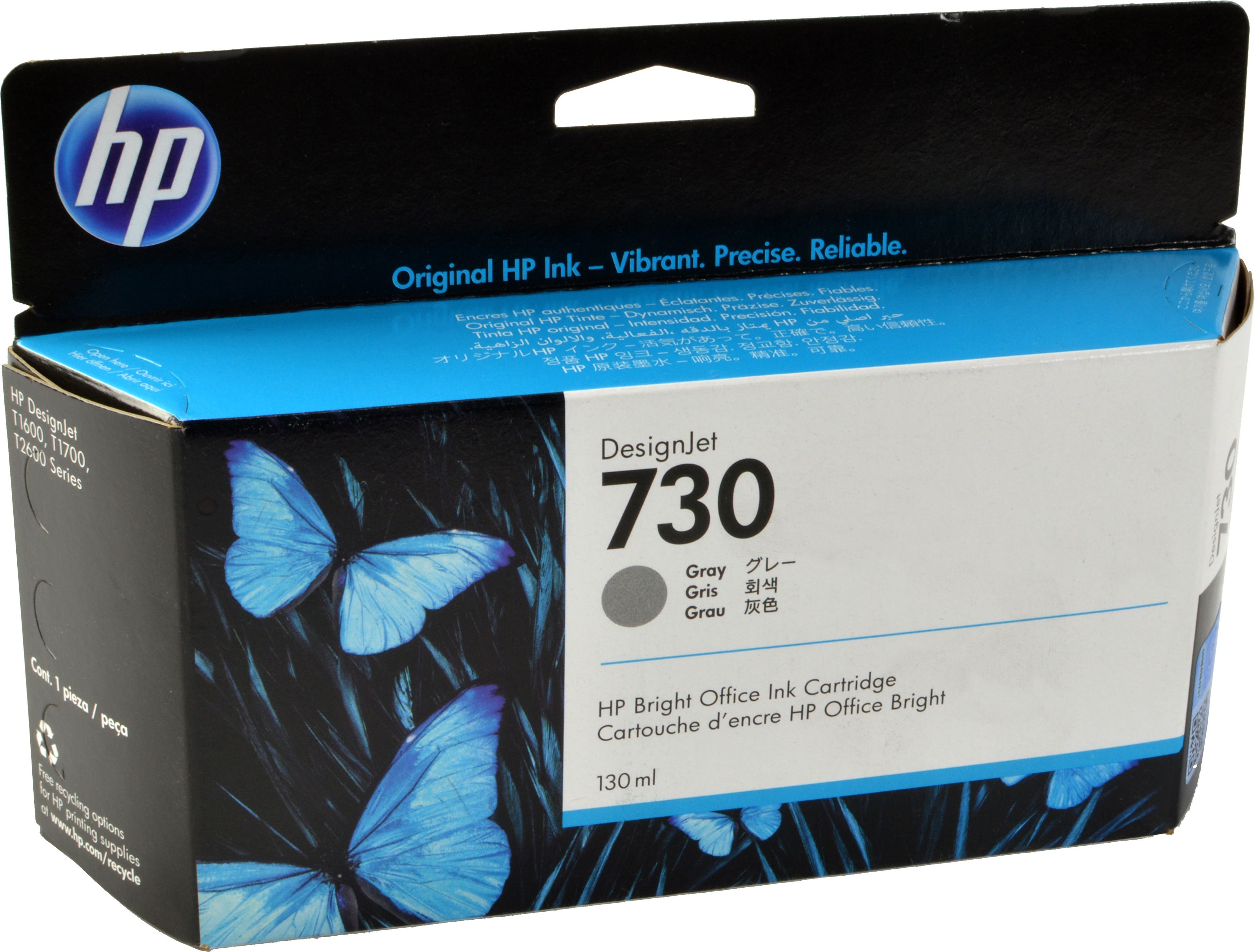 HP Tinte P2V66A 730 grau
