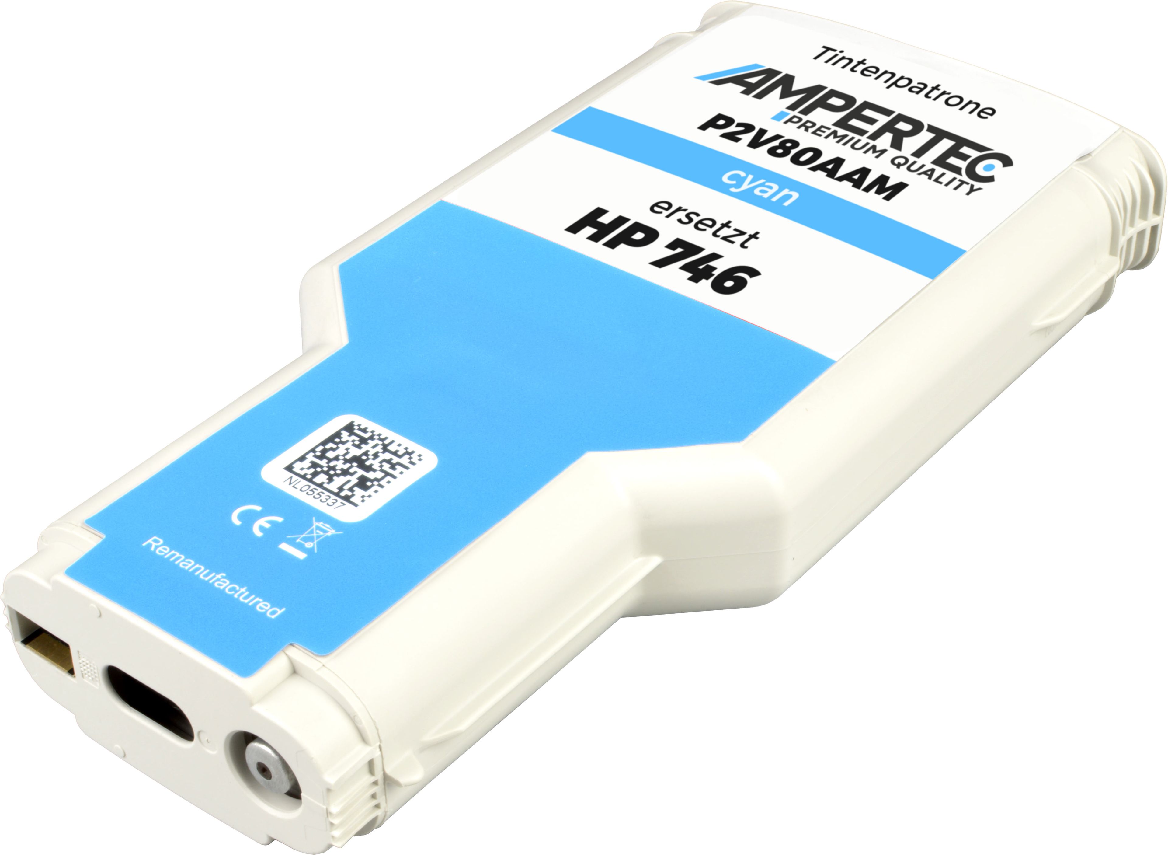 Kompatible Tinte ersetzt HP P2V80A 746 cyan