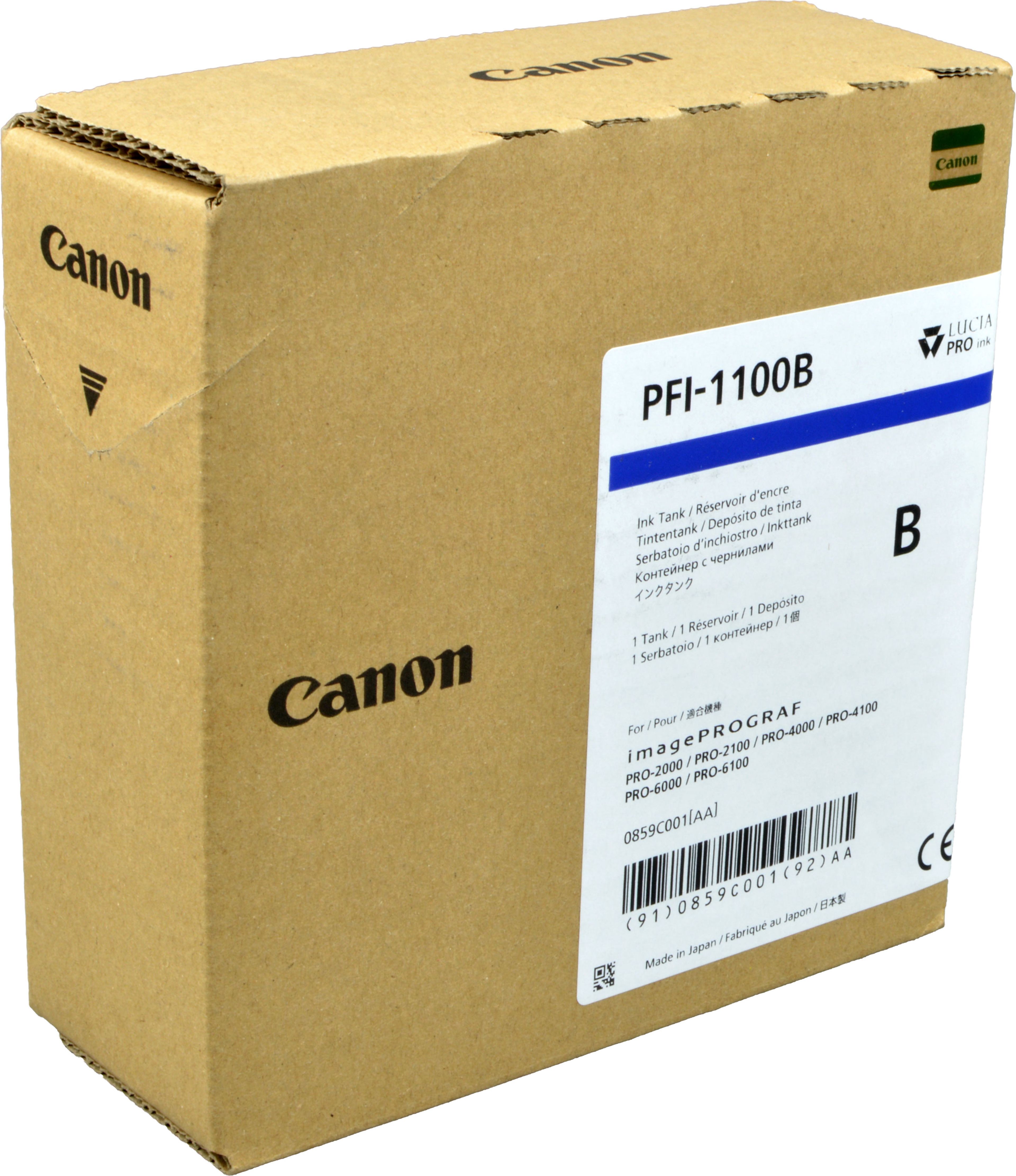 Canon Tinte 0859C001 PFI-1100B blau