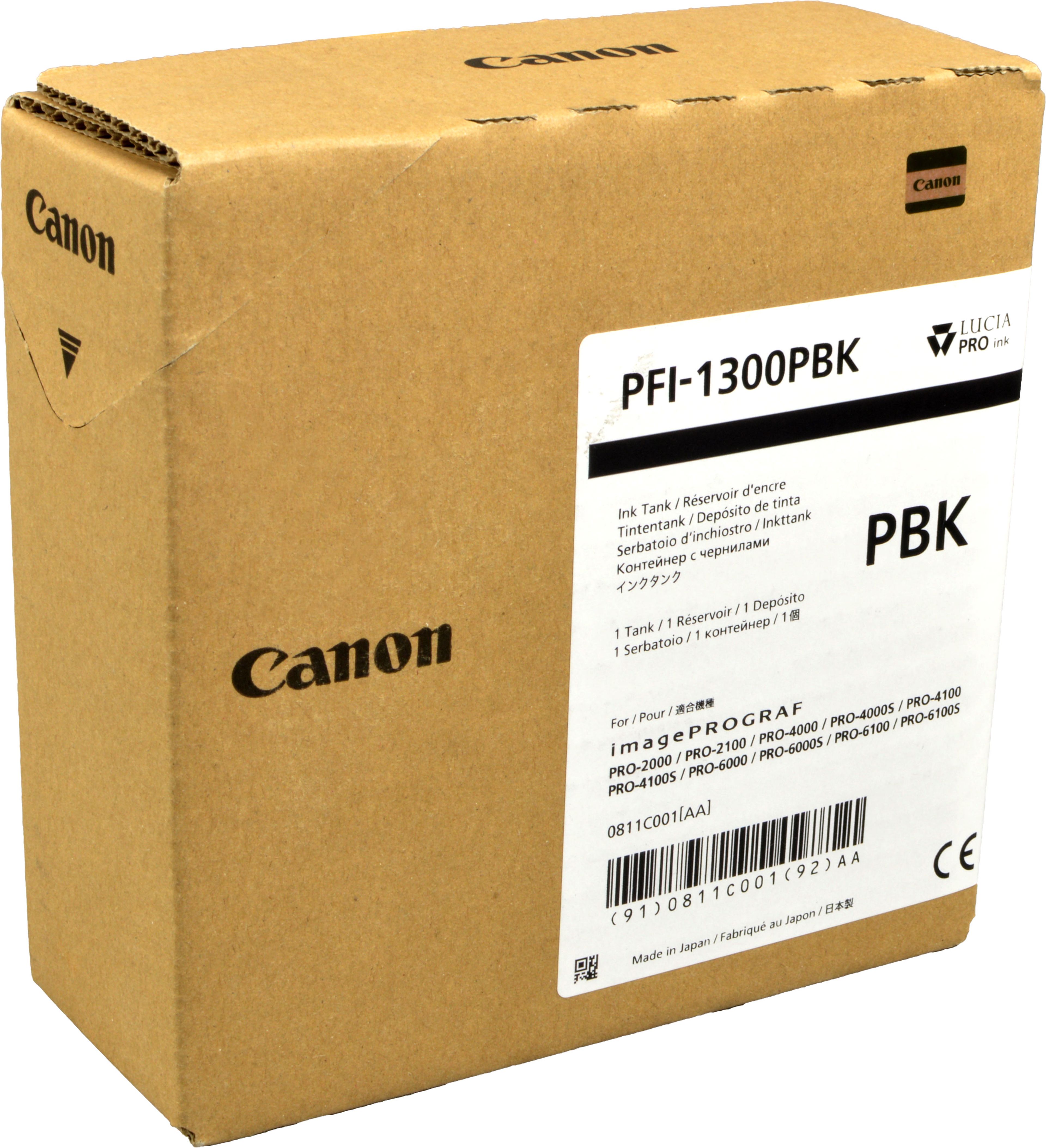 Canon Tinte 0811C001 PFI-1300PBK photo black
