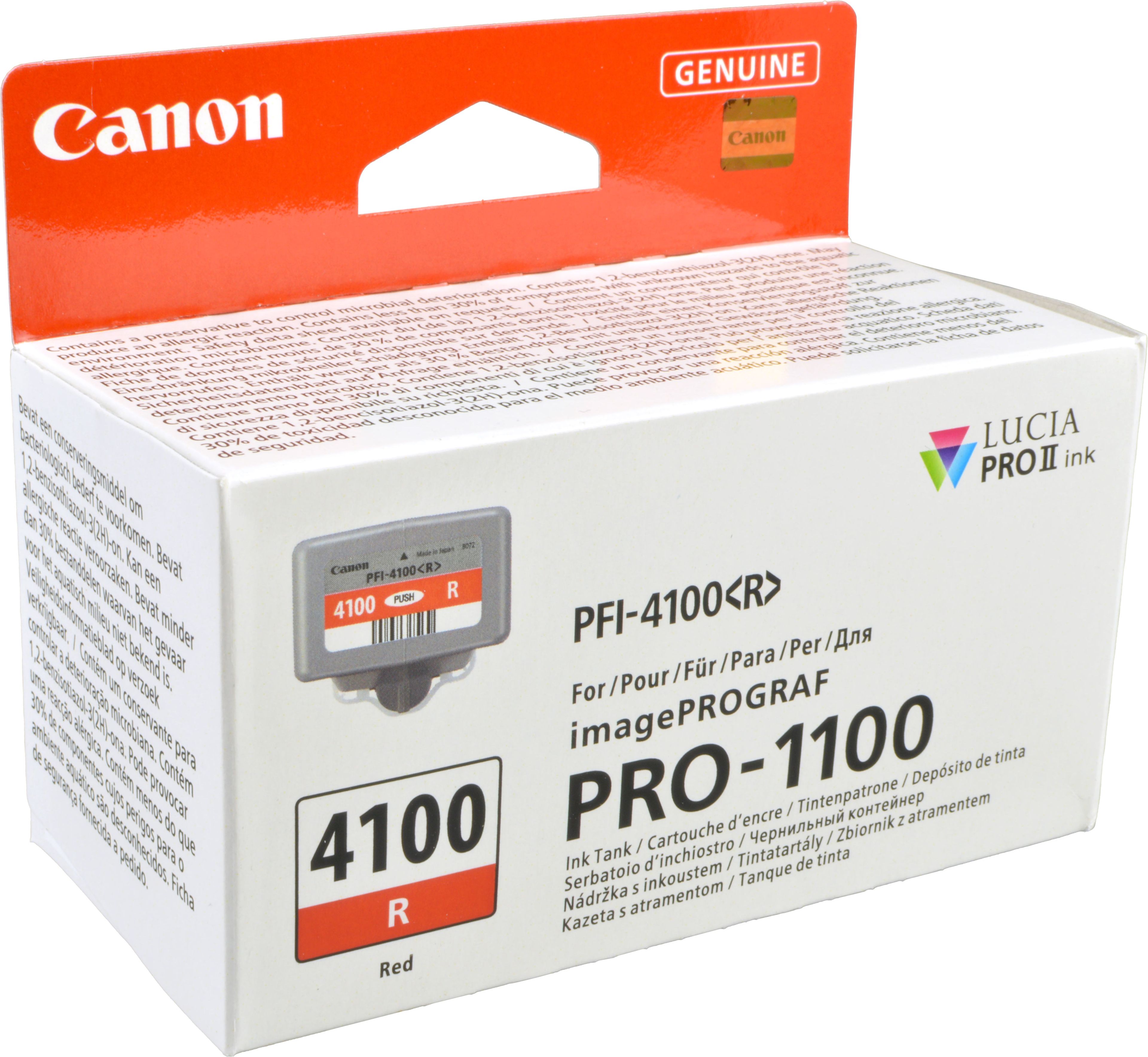 Canon Tinte 6785C001 PFI-4100R red