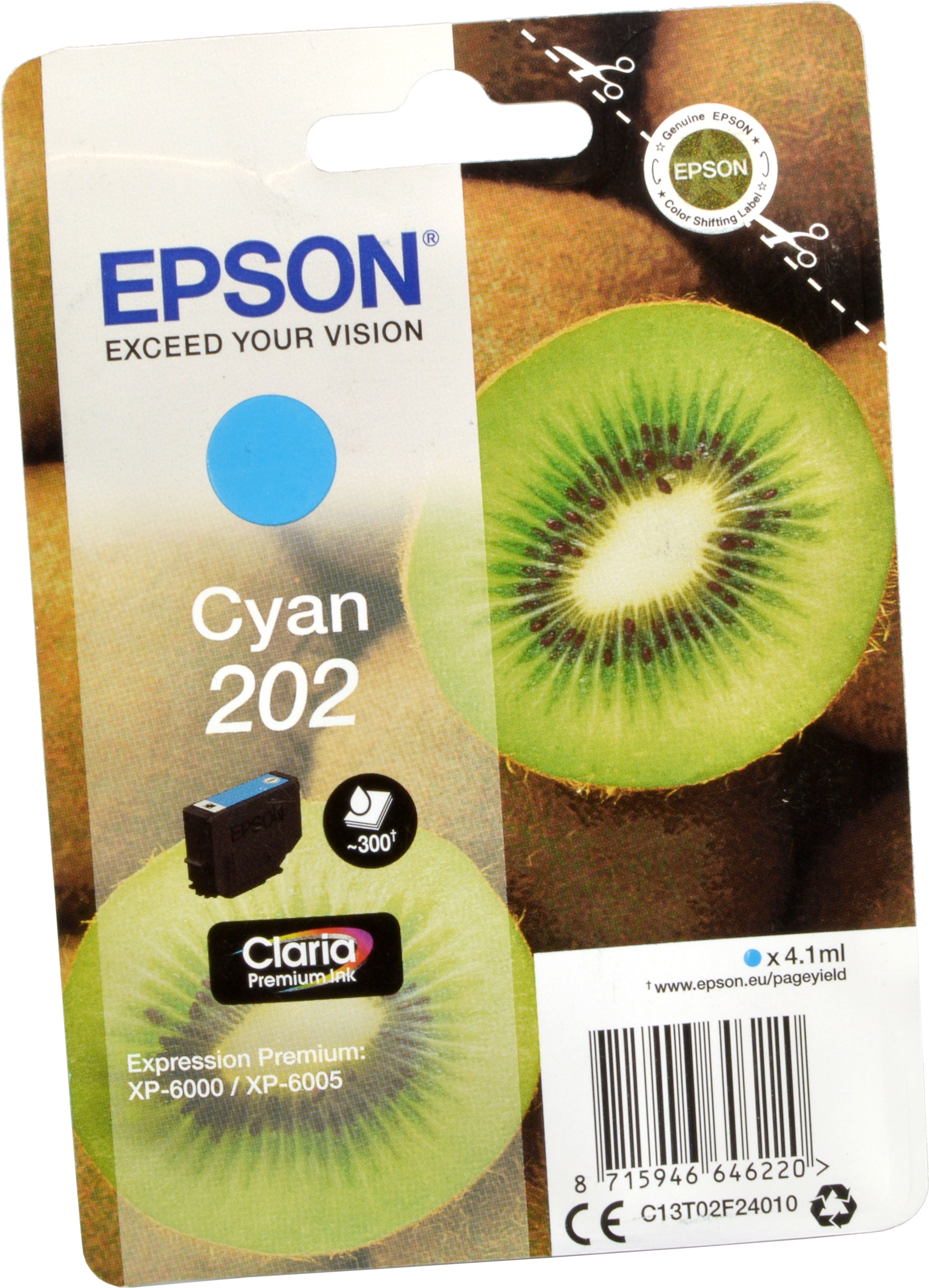 Epson Tinte C13T02F24010 cyan 202