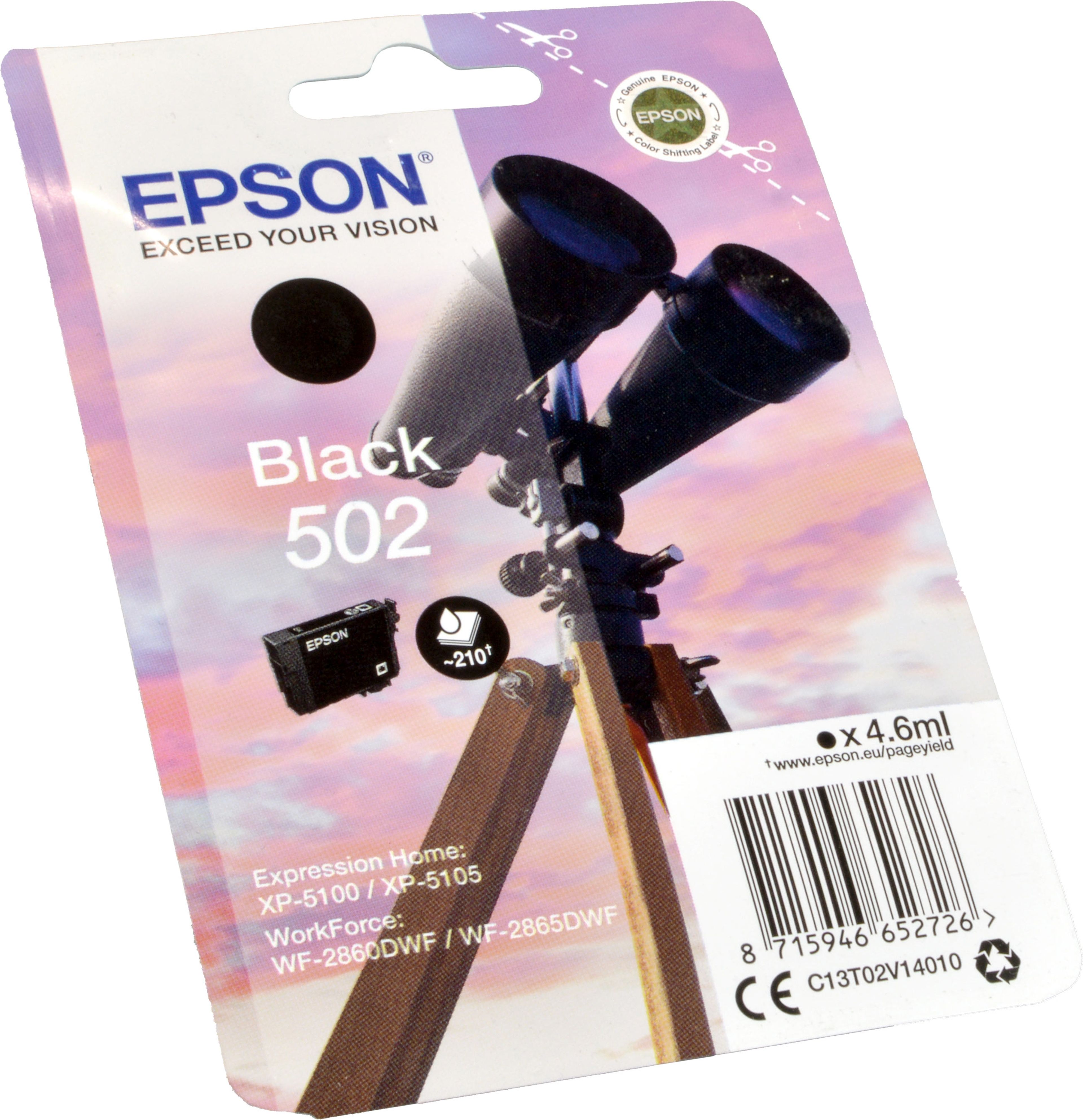 Epson Tinte C13T02V140 schwarz 502
