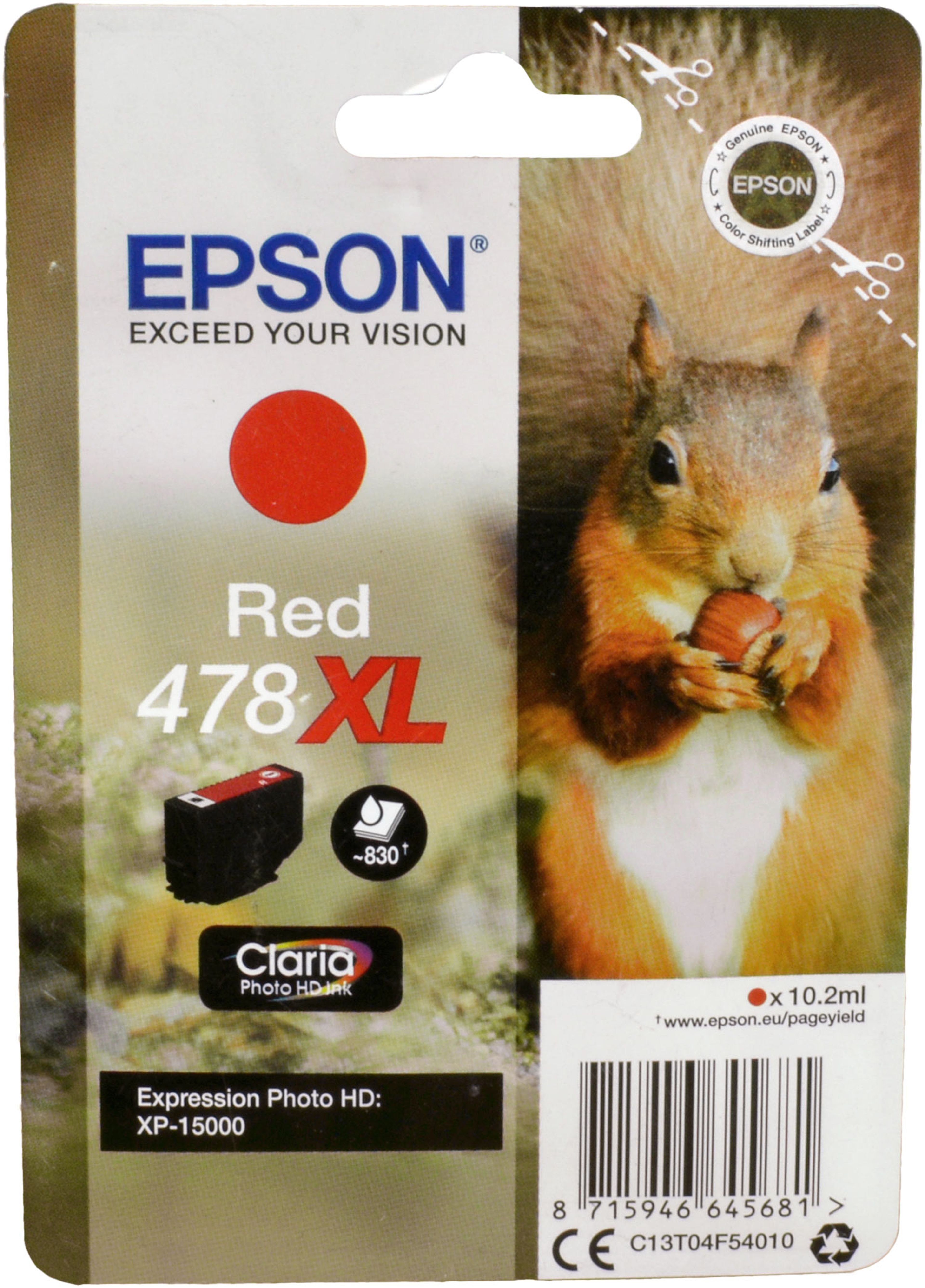 Epson Tinte C13T04F540 rot 478XL