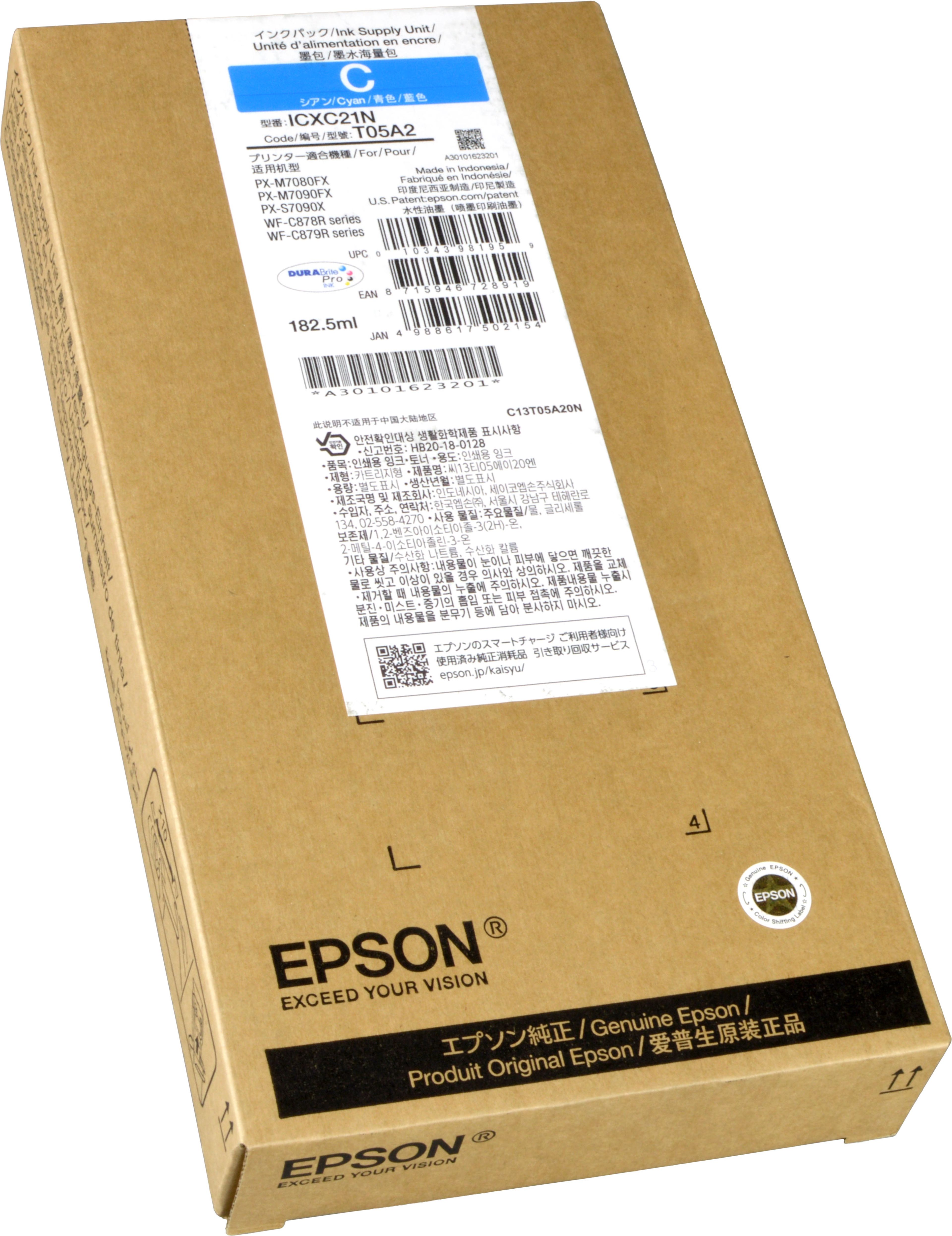Epson Tinte C13T05A20N cyan T05A2