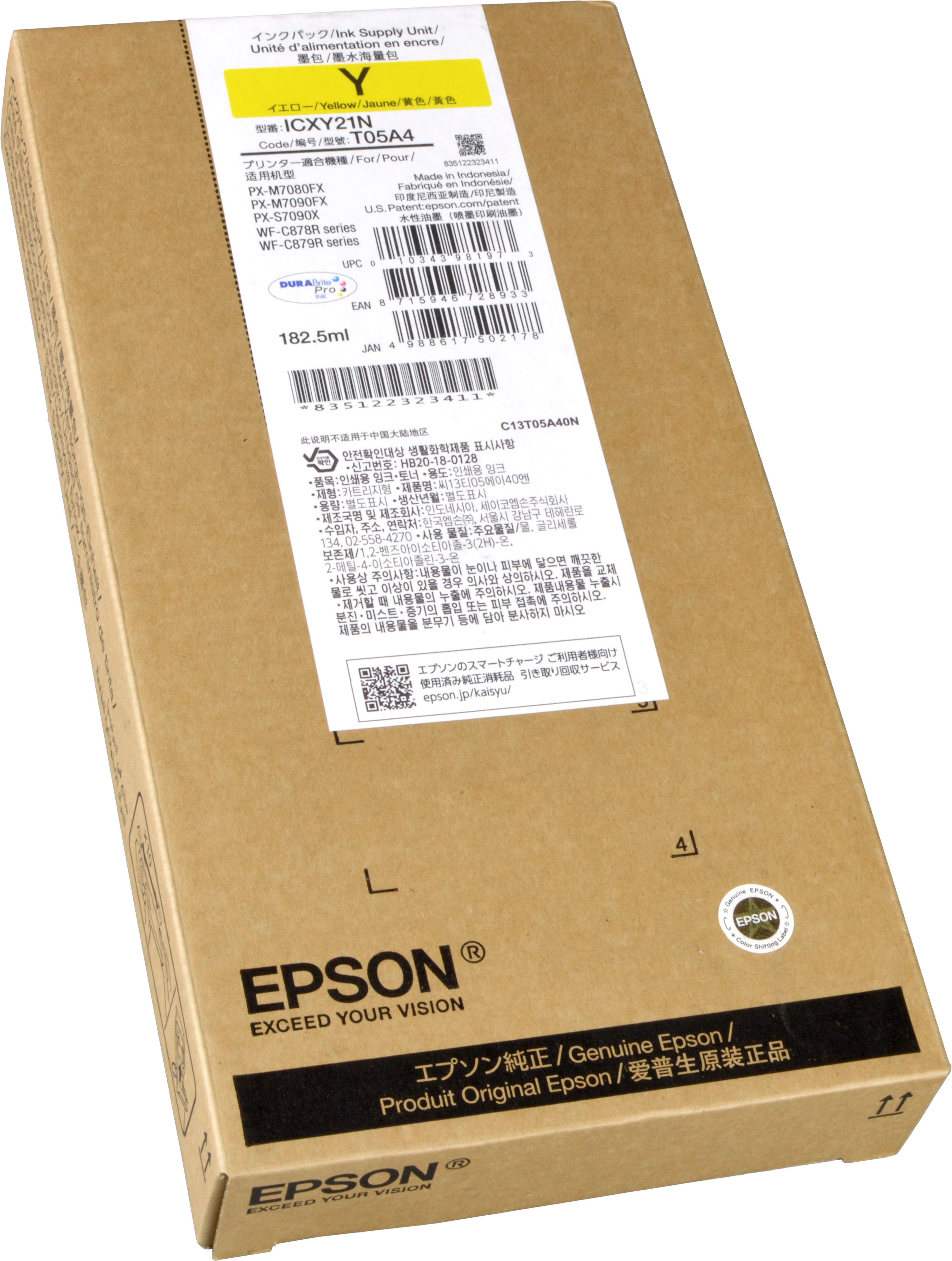 Epson Tinte C13T05A40N yellow T05A4