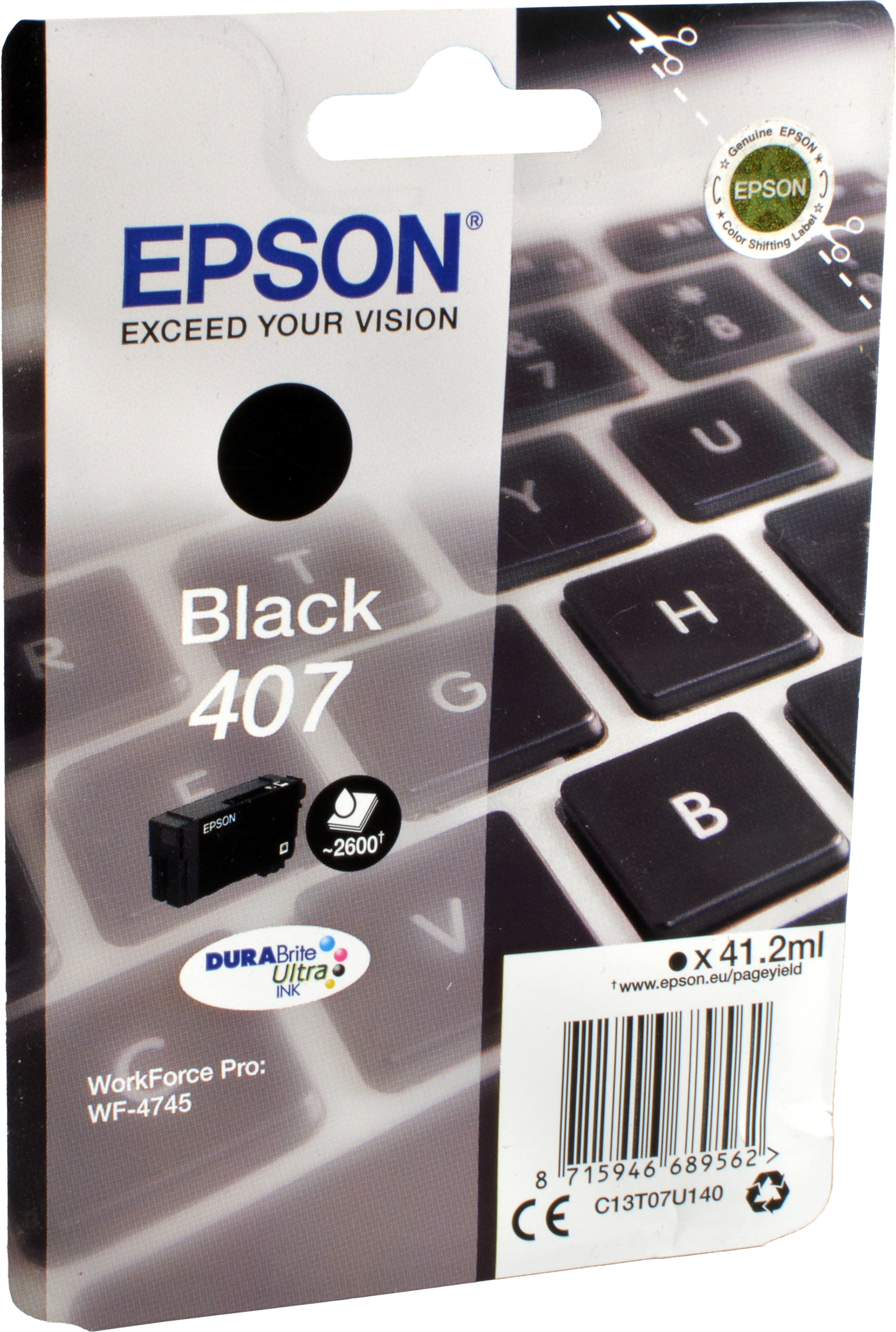Epson Tinte C13T07U140 schwarz 407