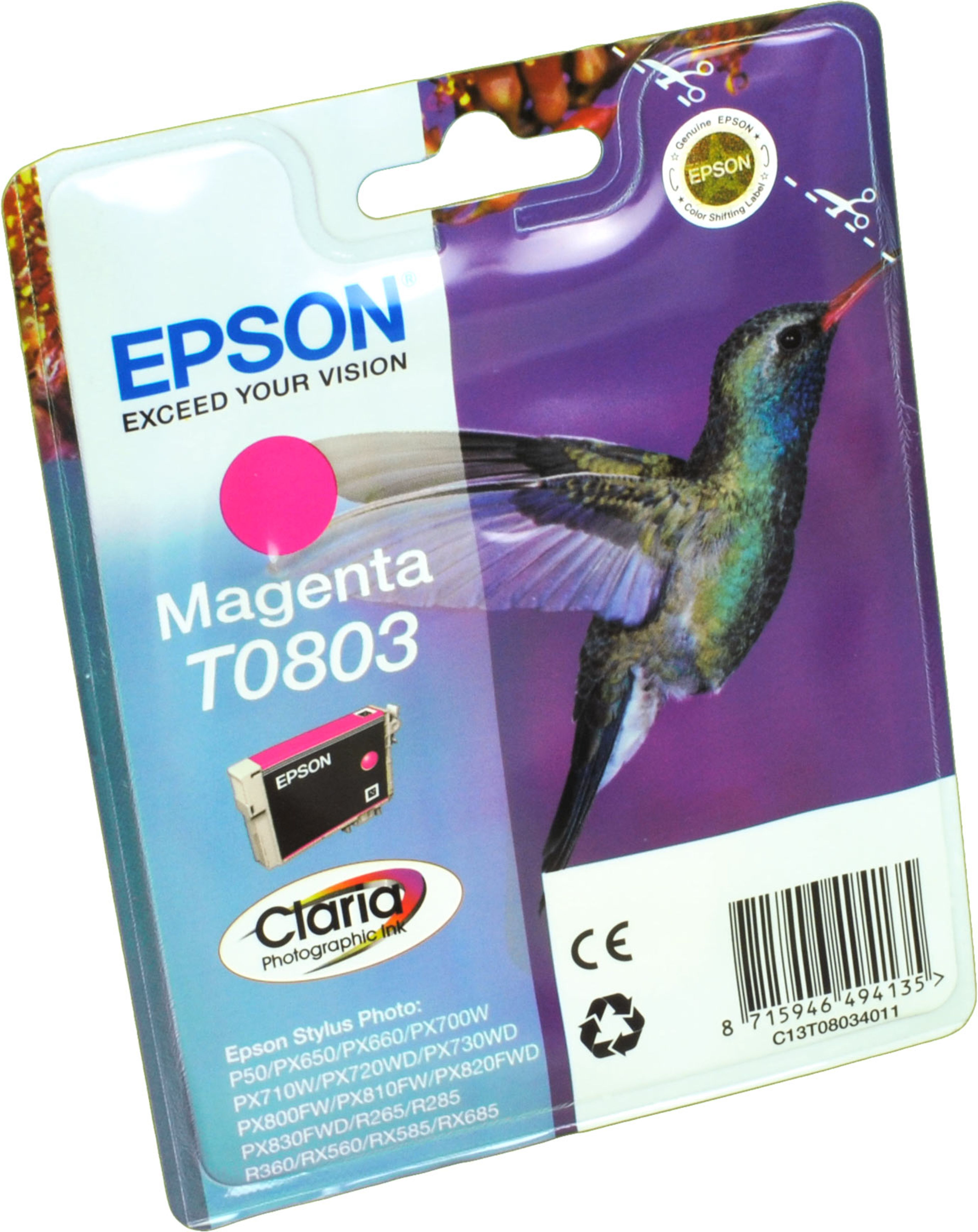 Epson Tinte C13T080340 magenta T0803