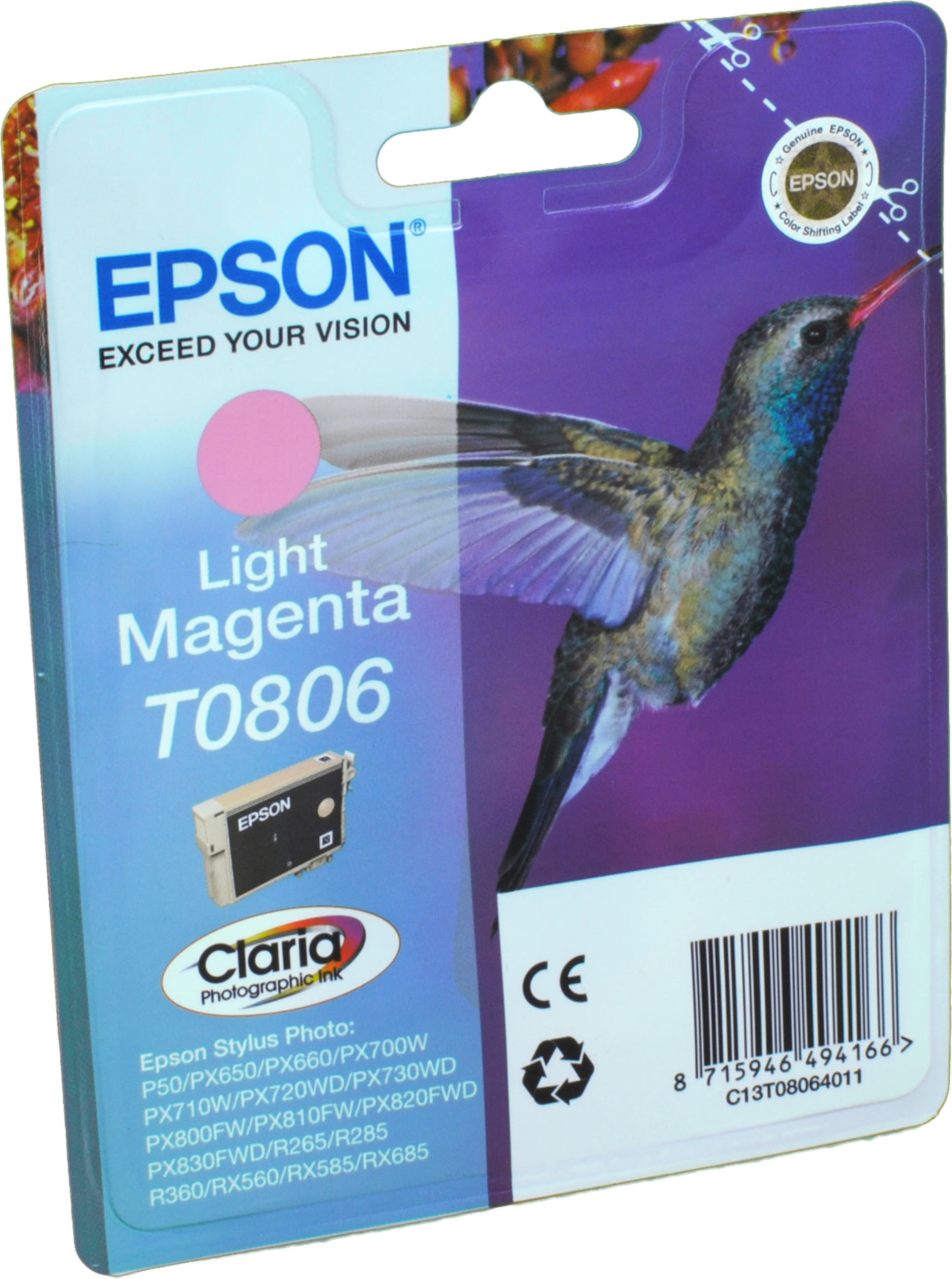 Epson Tinte C13T080640 light magenta T0806