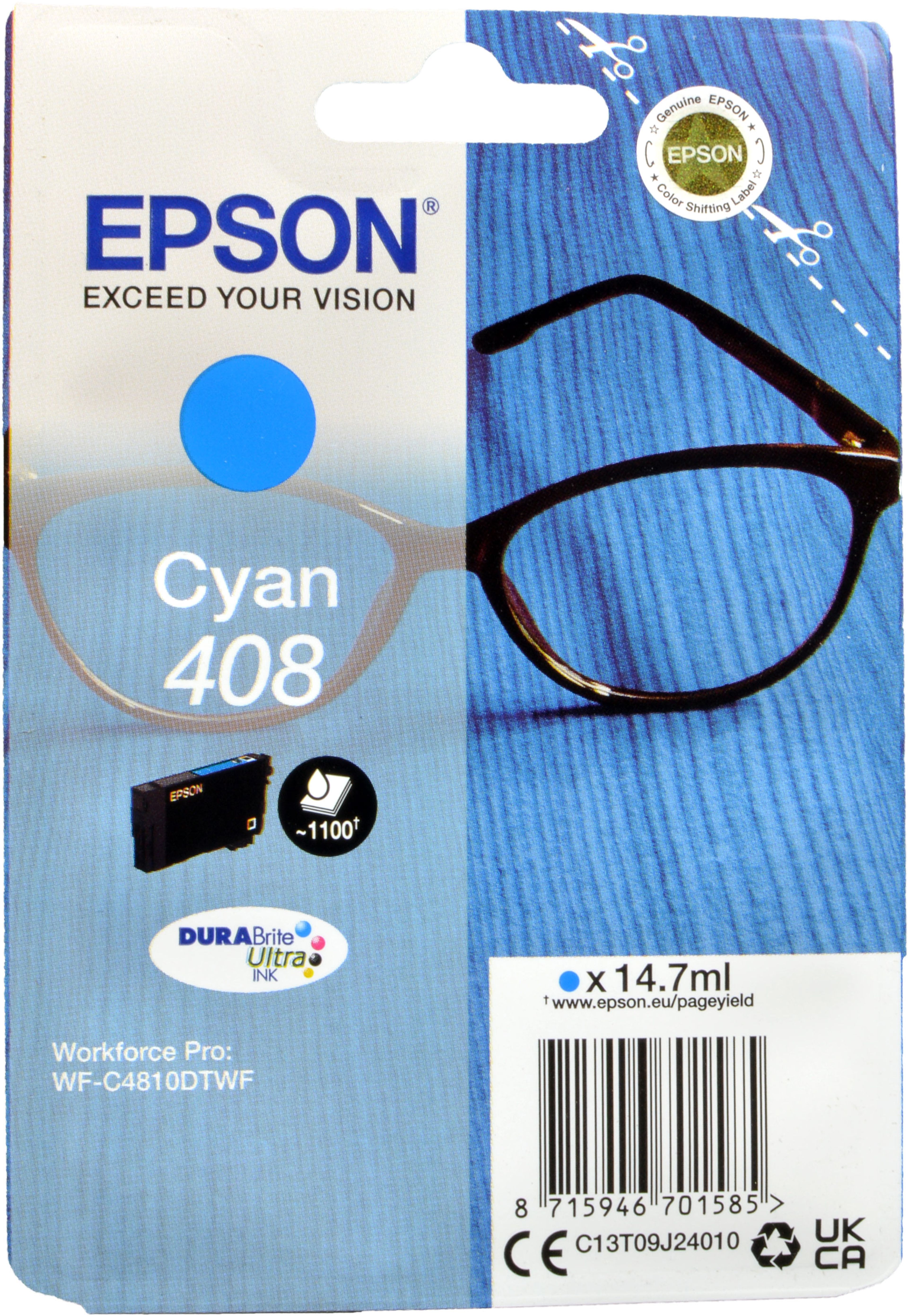 Epson Tinte C13T09J240 cyan 408