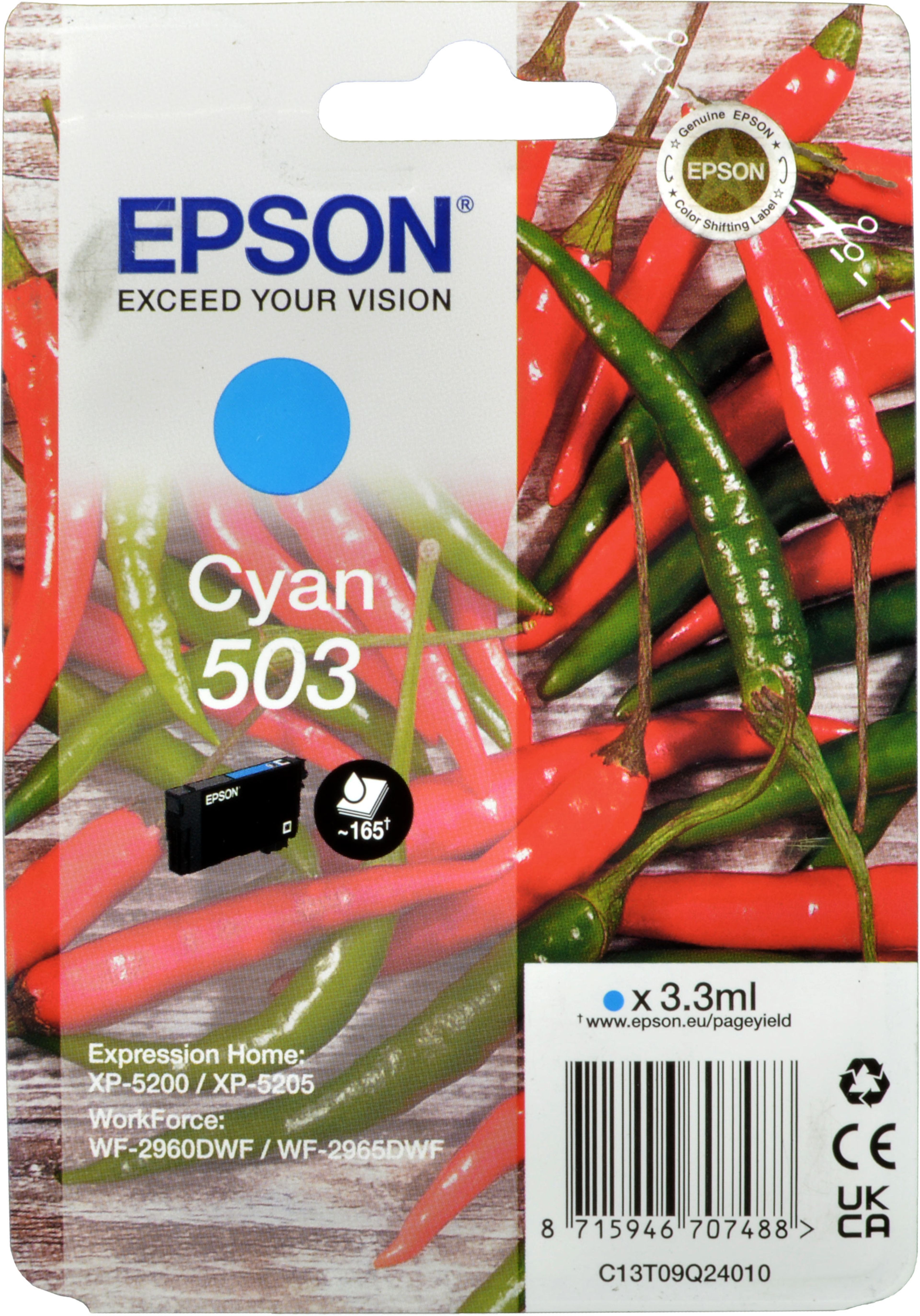 Epson Tinte C13T09Q240 cyan 503