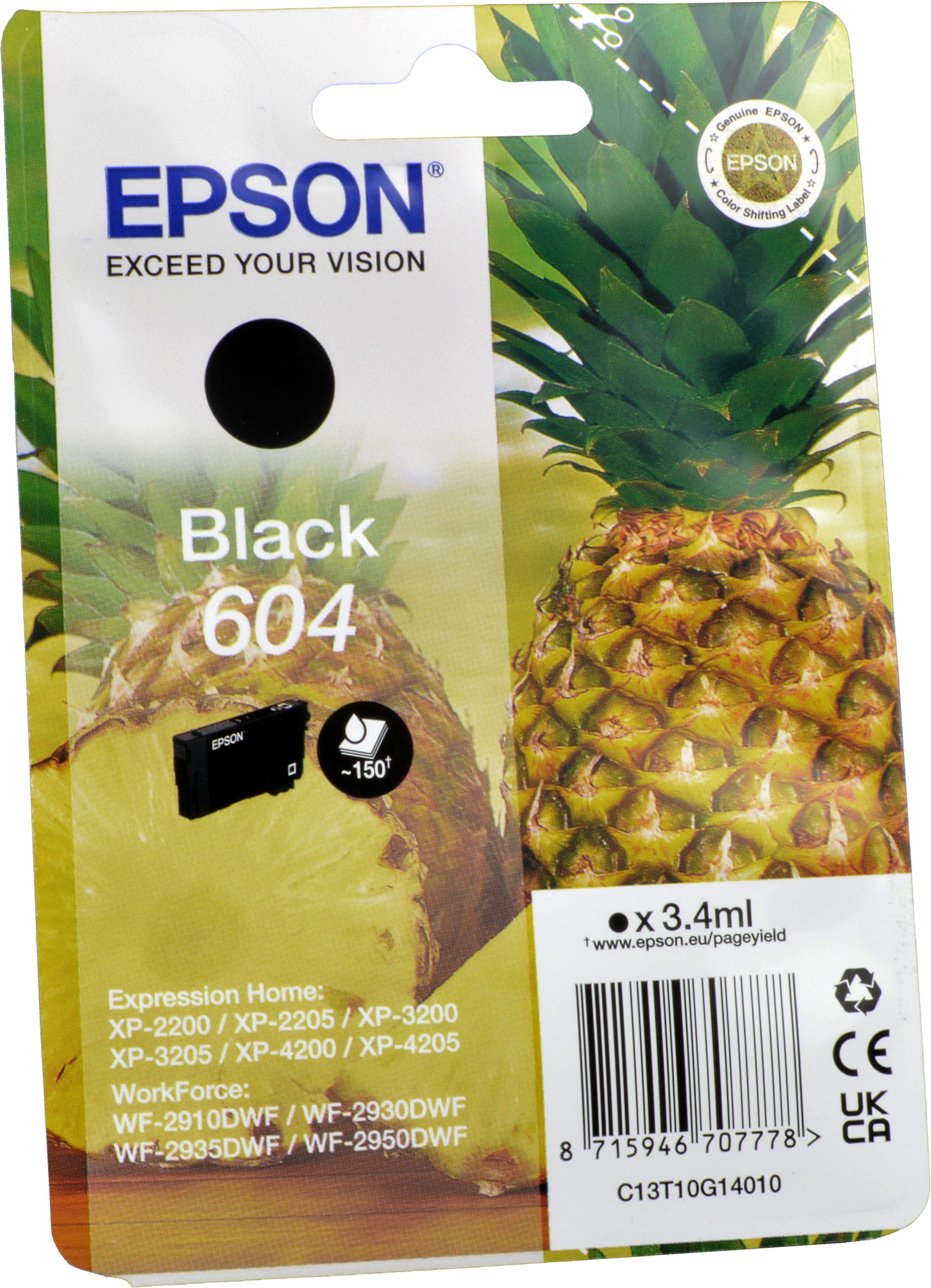 Epson Tinte C13T10G140 schwarz 604