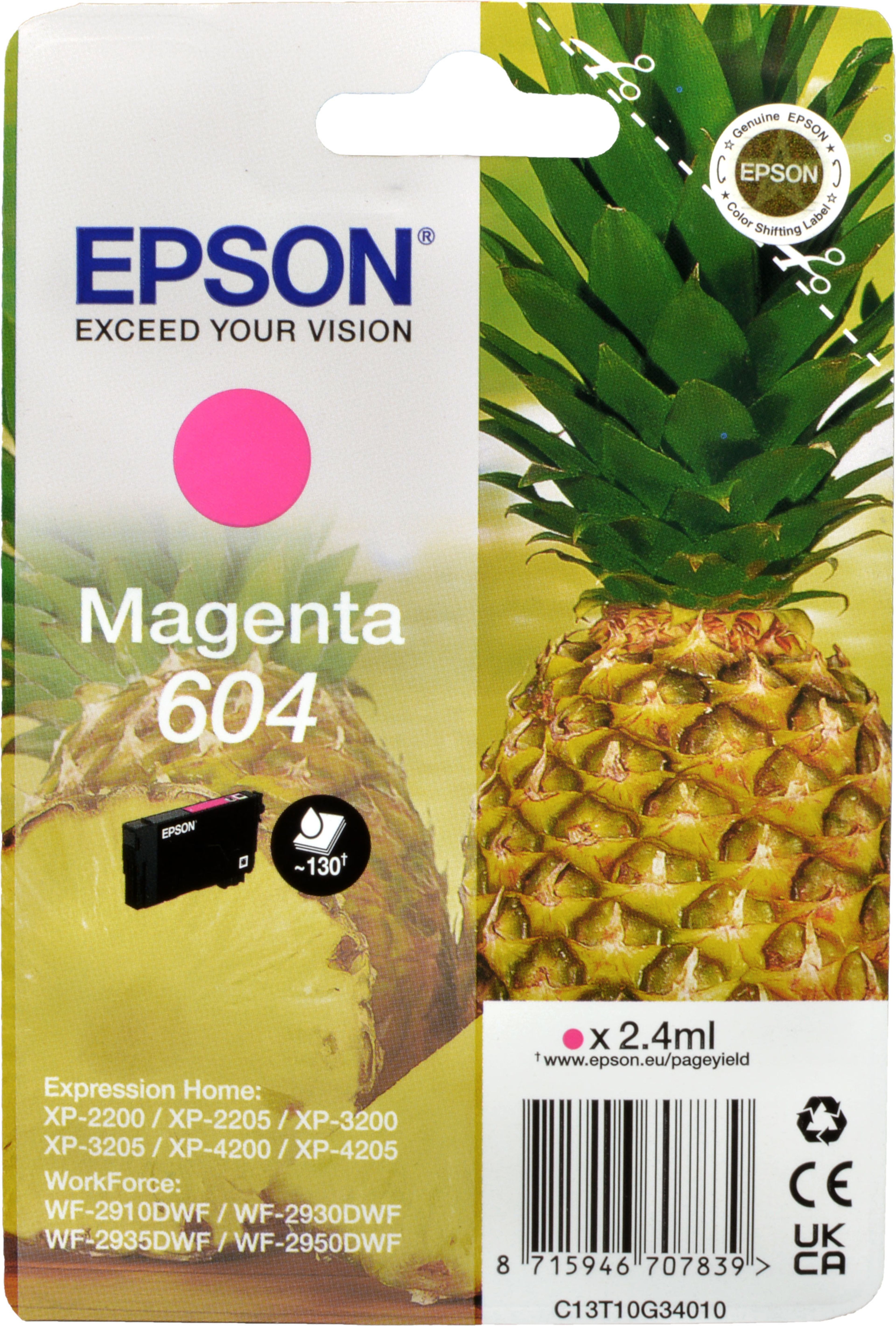 Epson Tinte C13T10G340 magenta 604