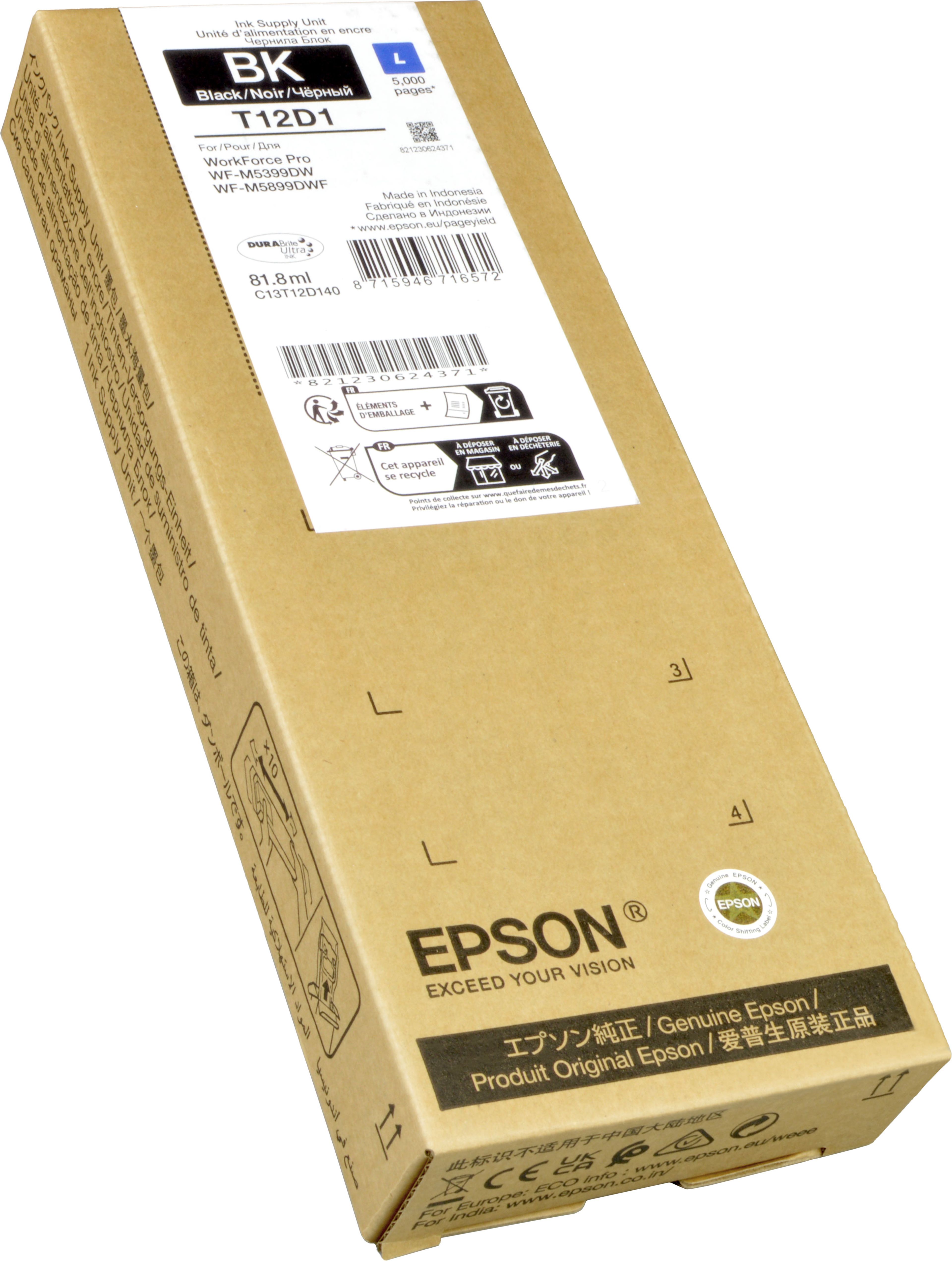 Epson Tinte C13T12D140 schwarz L T12D1
