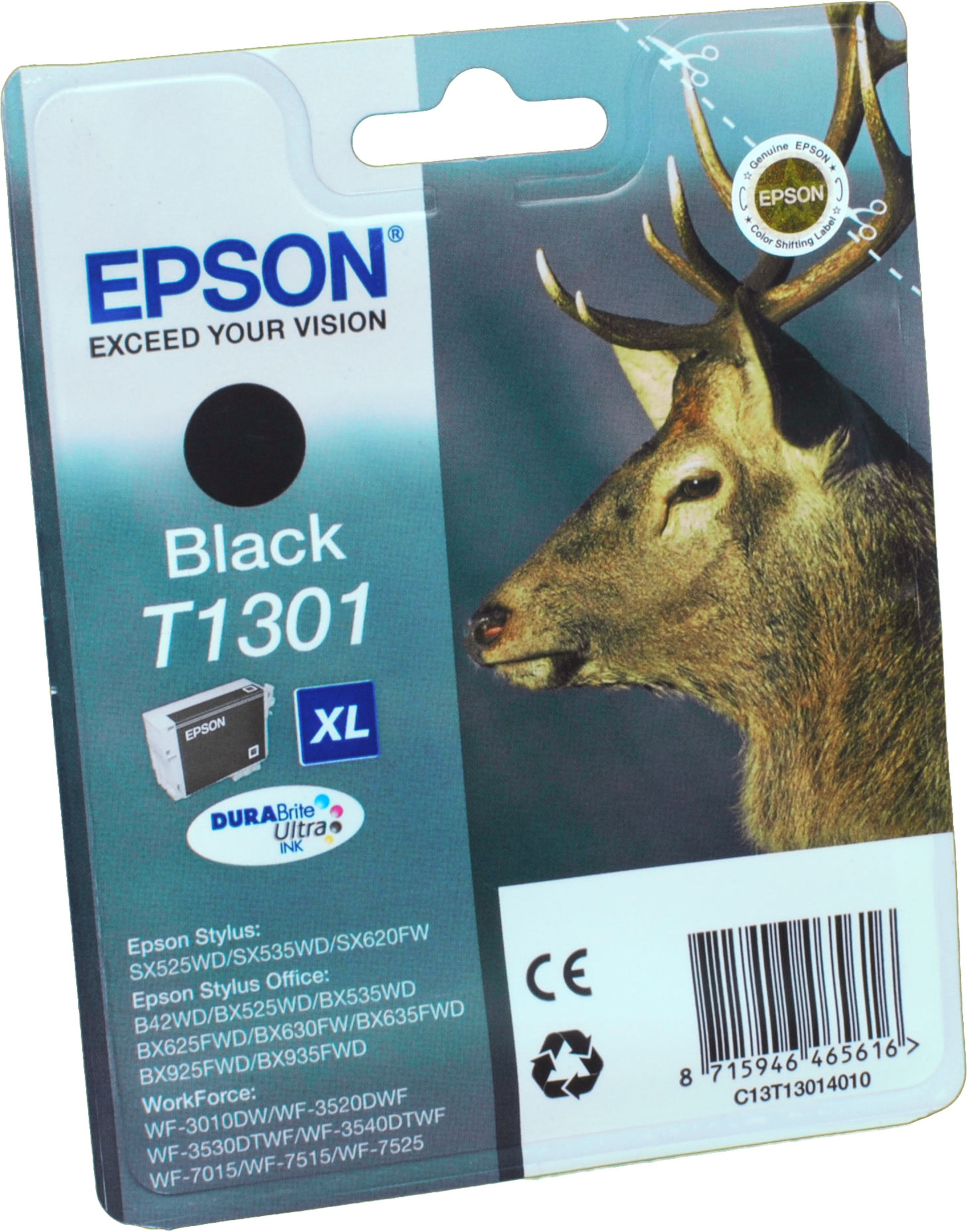 Epson Tinte C13T130140 schwarz T1301