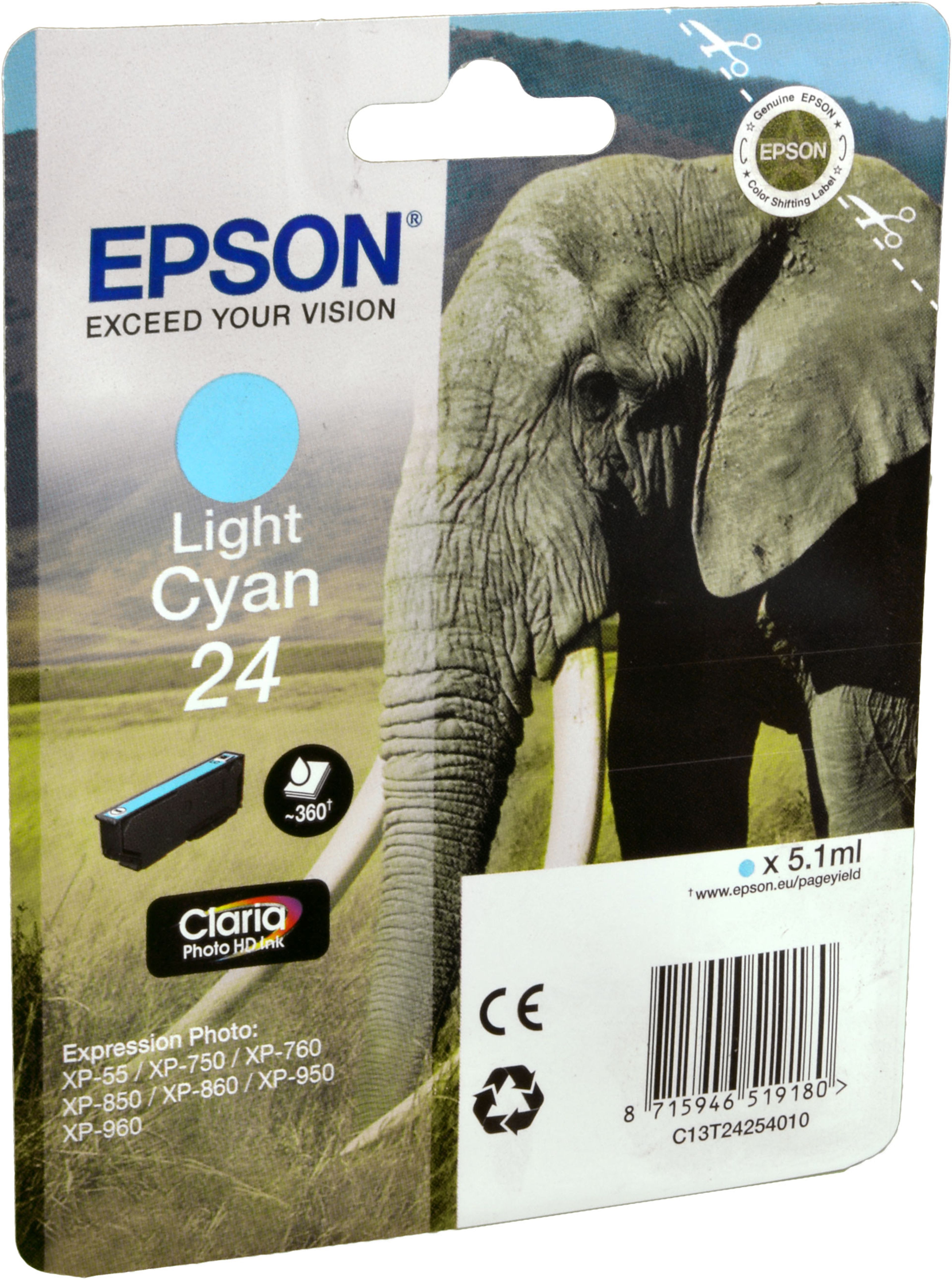 Epson Tinte C13T242540 light cyan 24