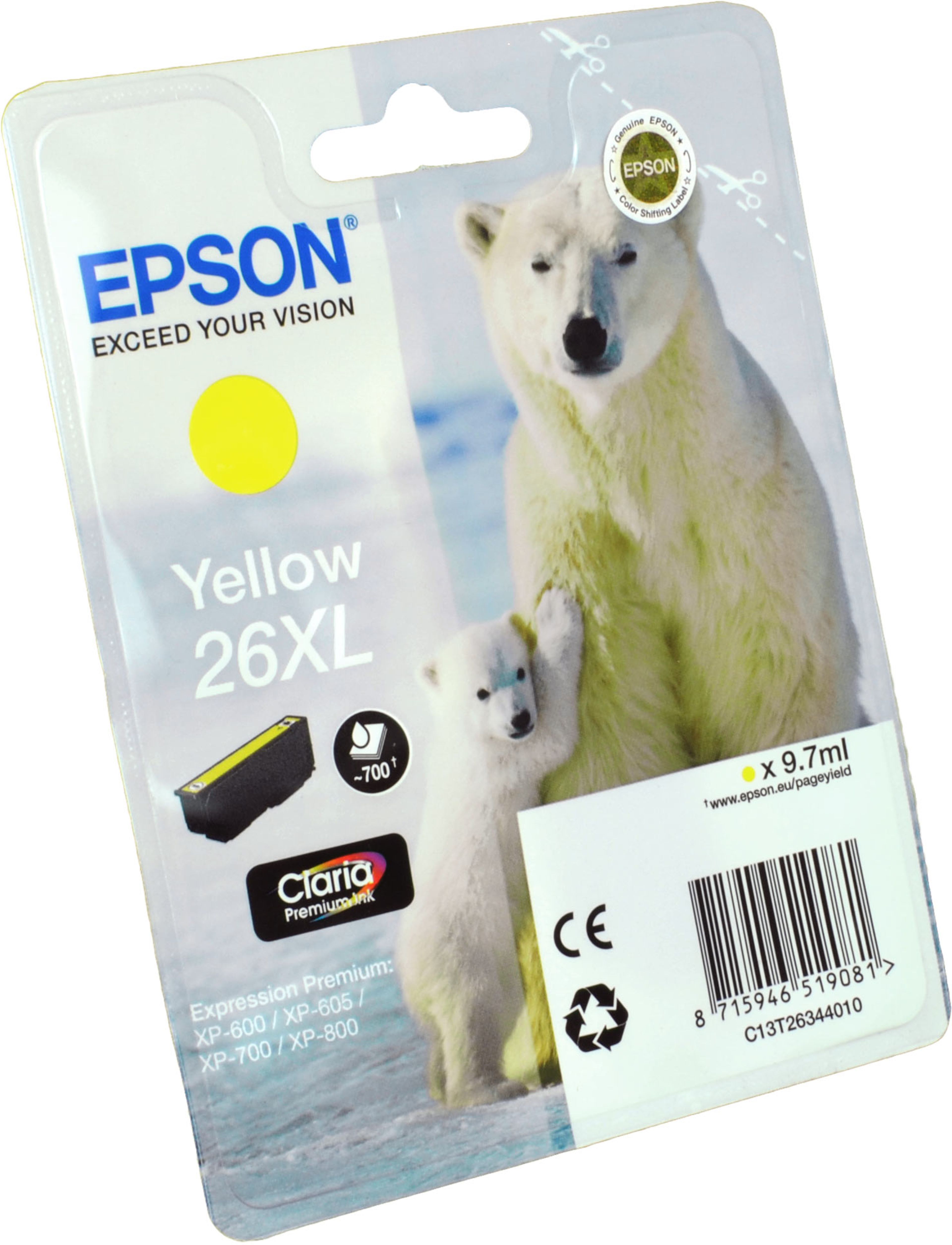 Epson Tinte C13T263440 yellow 26XL
